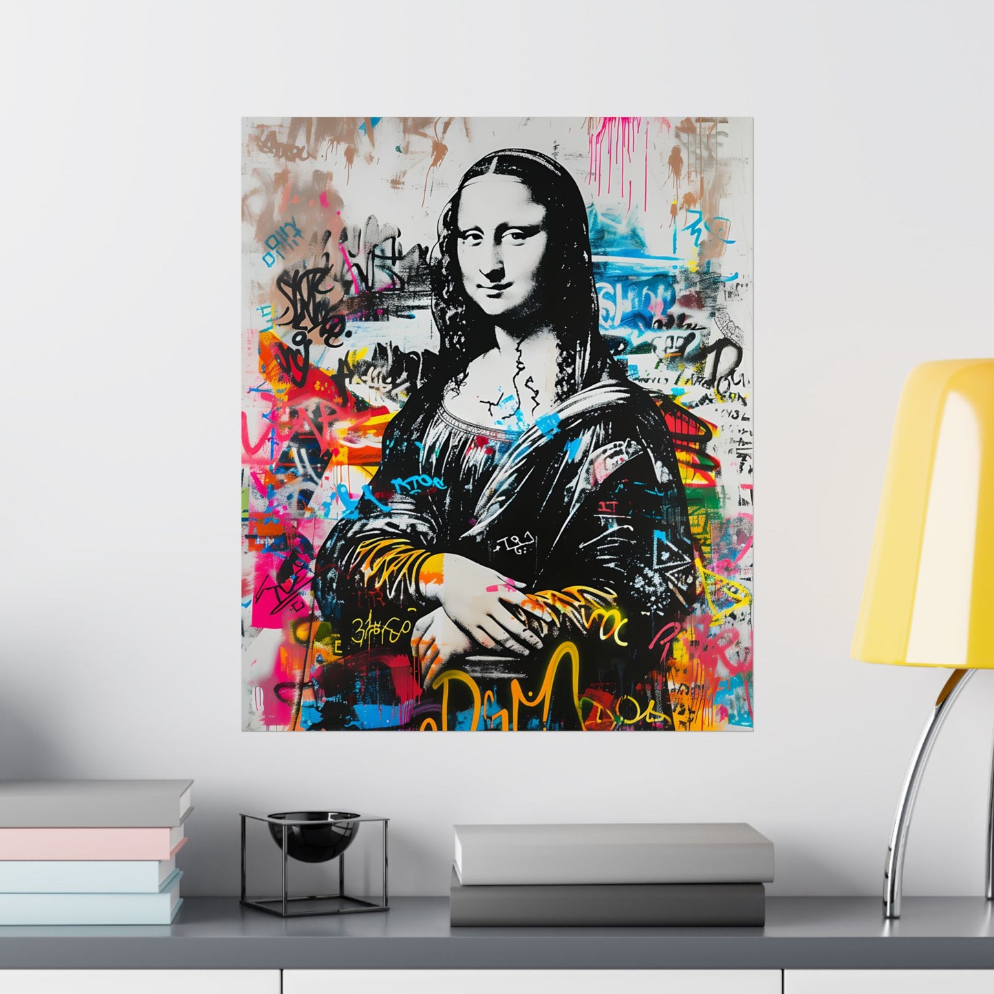 Póster Monalisa Artpop Graffiti – Decoración de pared urbana