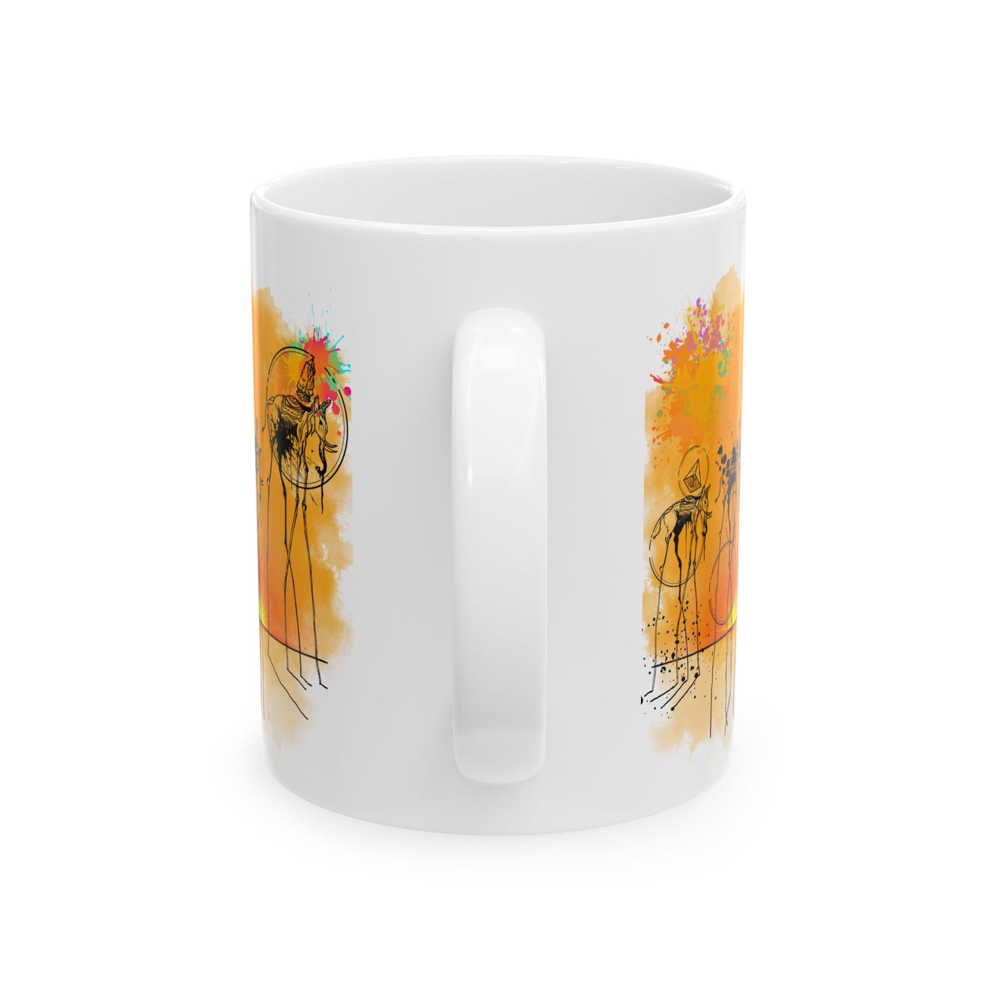 Surreal Dali Elephant Ceramic Mug – Dali Inspired Coffee Mug