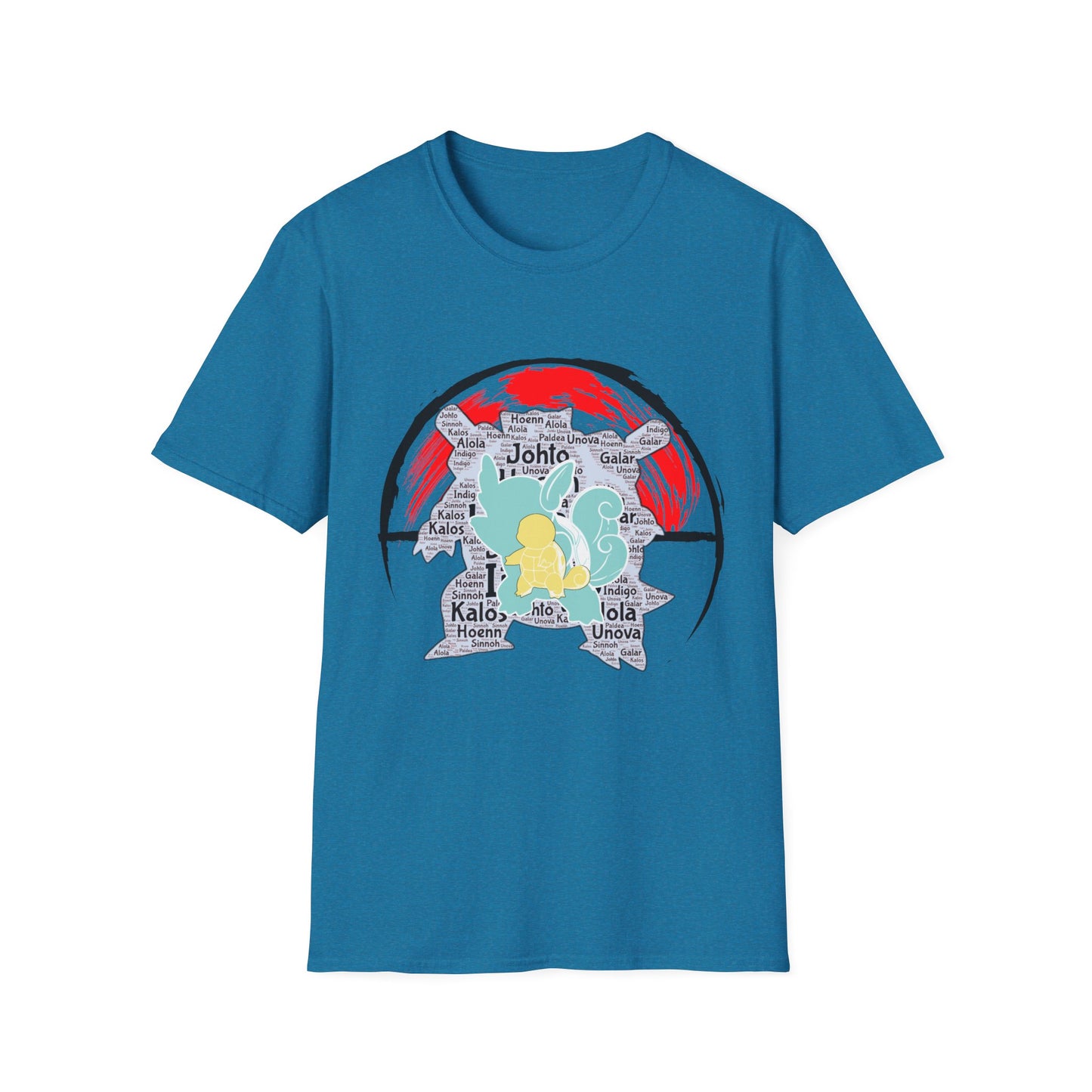 Camiseta de la evolución de Pokémon de tipo agua