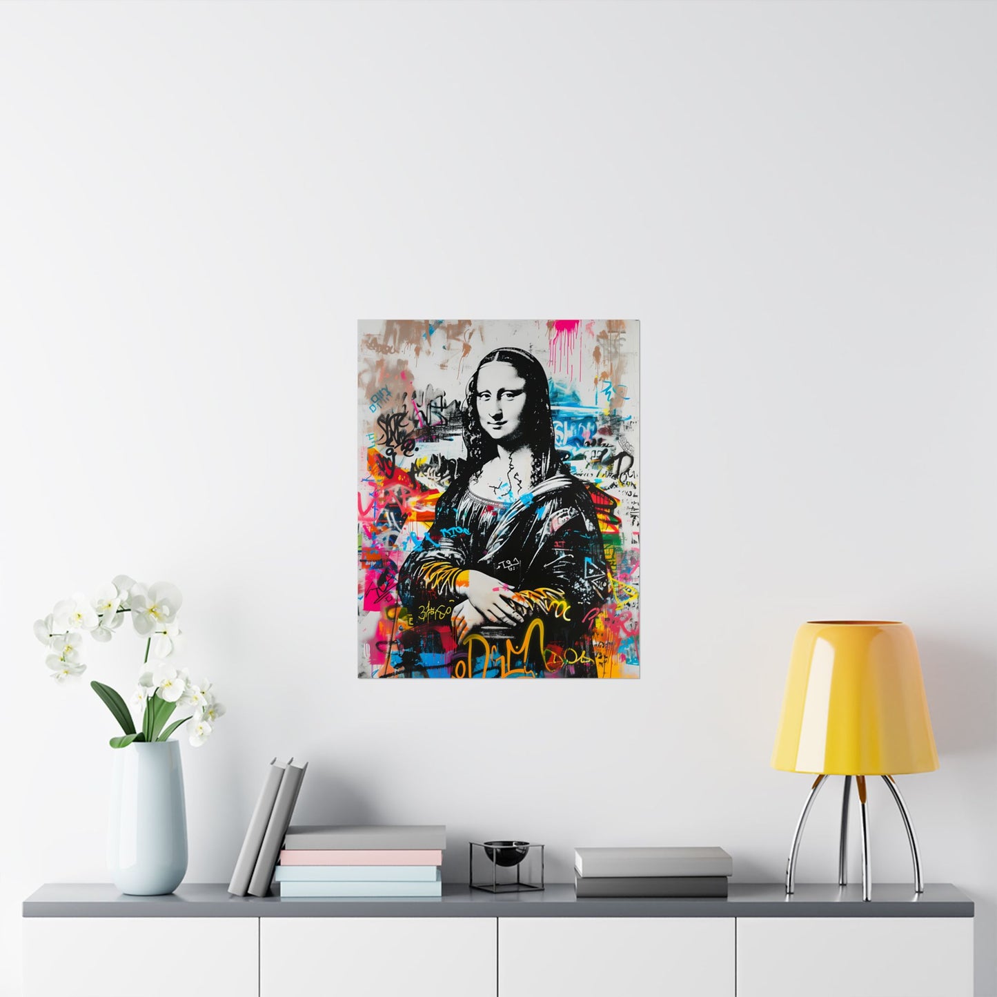 Monalisa Artpop Graffiti Poster – Urban Wall Decor