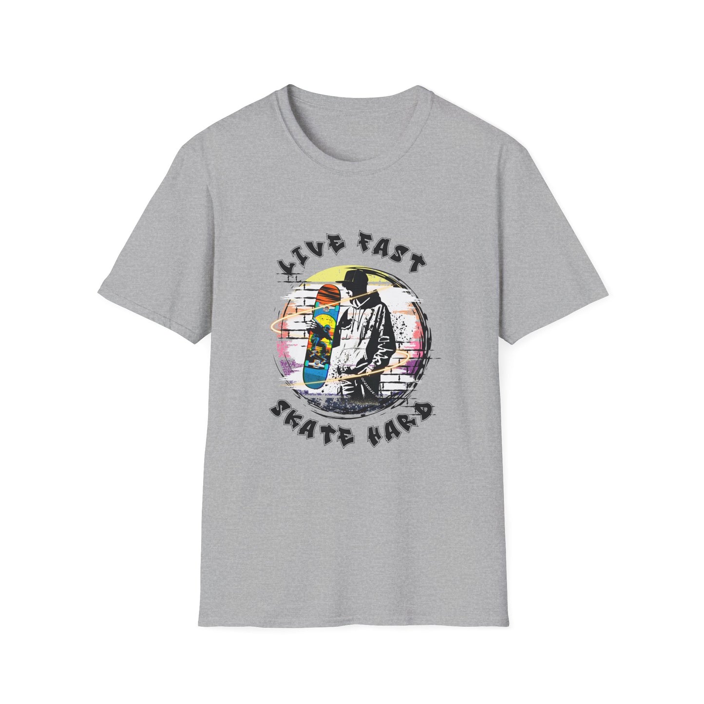 Camiseta Live Fast Skate Hard – Estilo skate