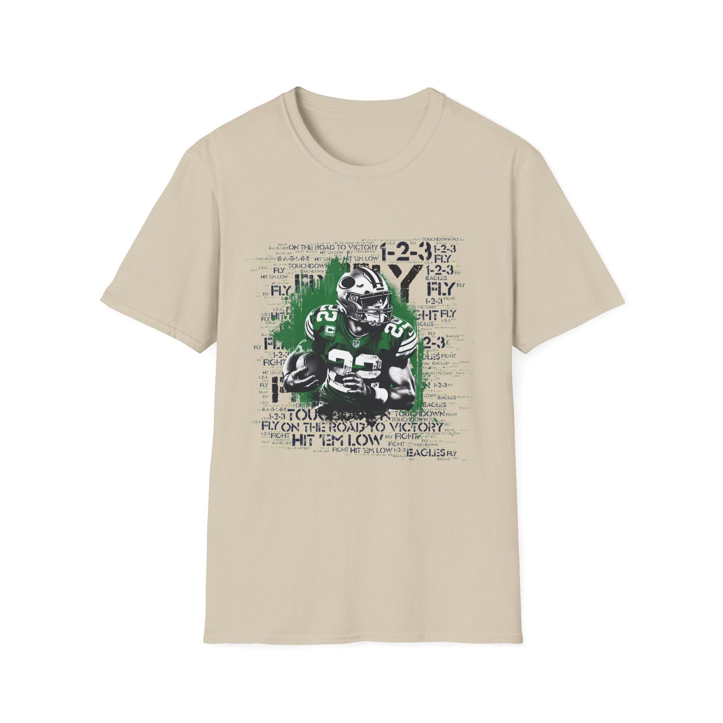 Fly Eagles Fly Grunge T-Shirt - Game Day Motivation