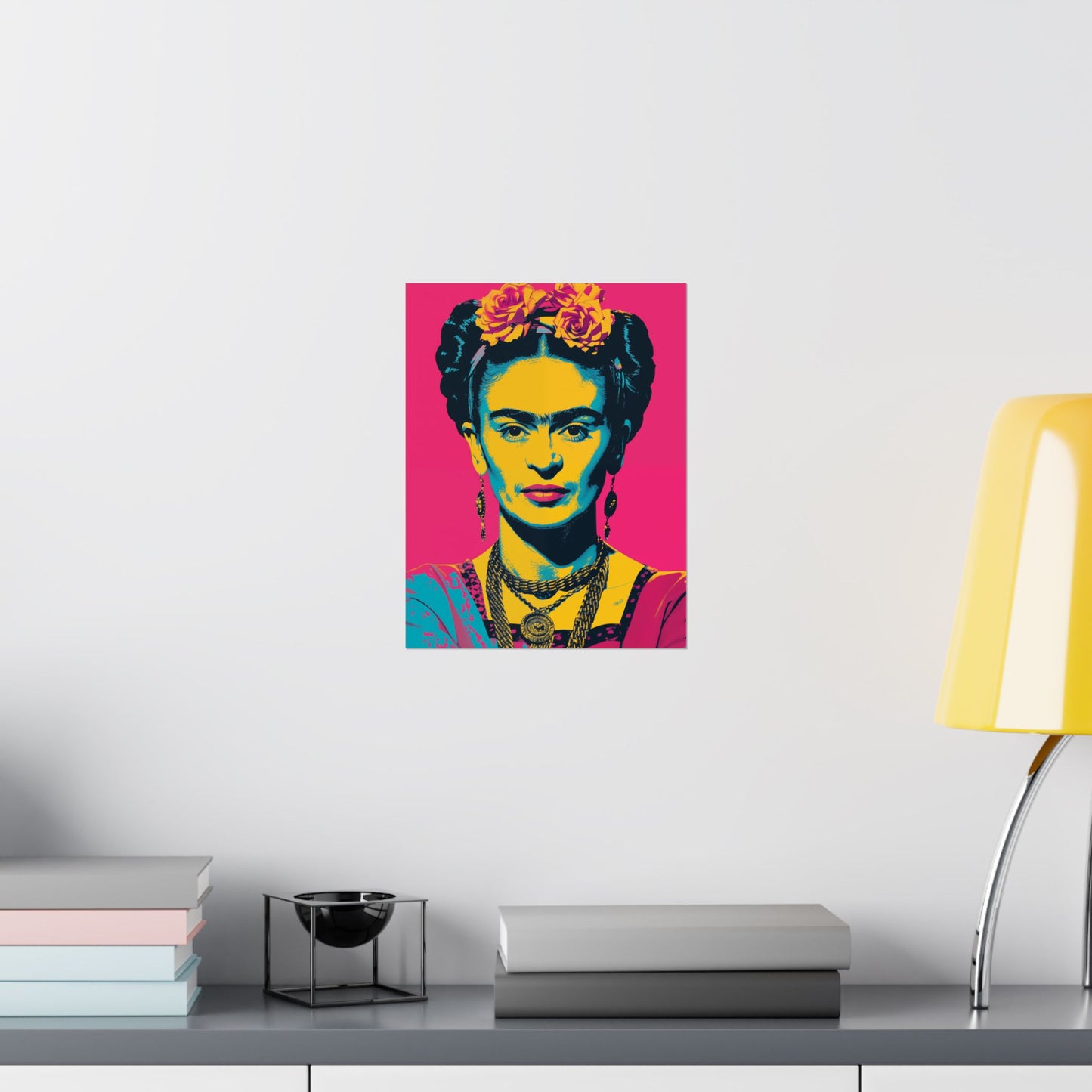 Póster Art Pop de Frida Kahlo para espacios creativos