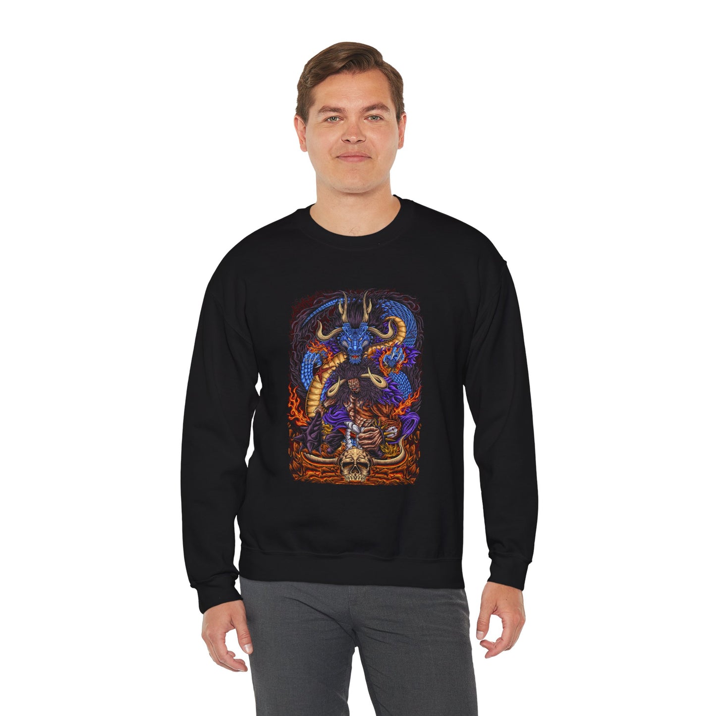 Sudadera con cuello redondo y estampado de Kaido One Piece