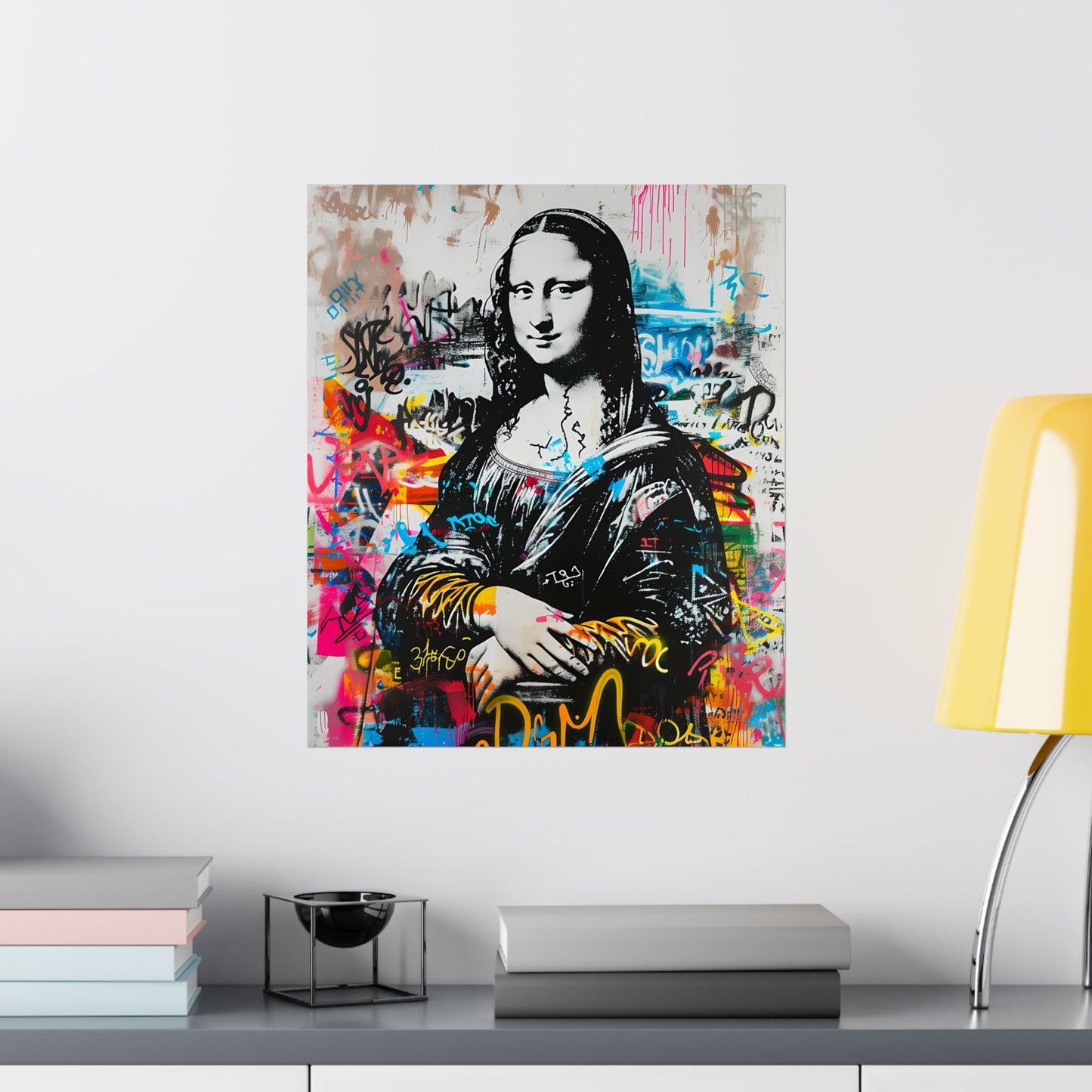 Monalisa Artpop Graffiti Poster – Urban Wall Decor