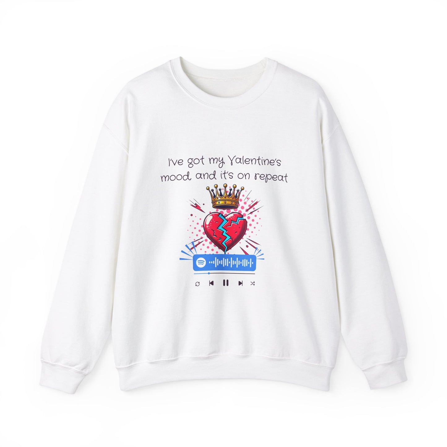 Valentine's Mood - Scannable Code Sweatshirt