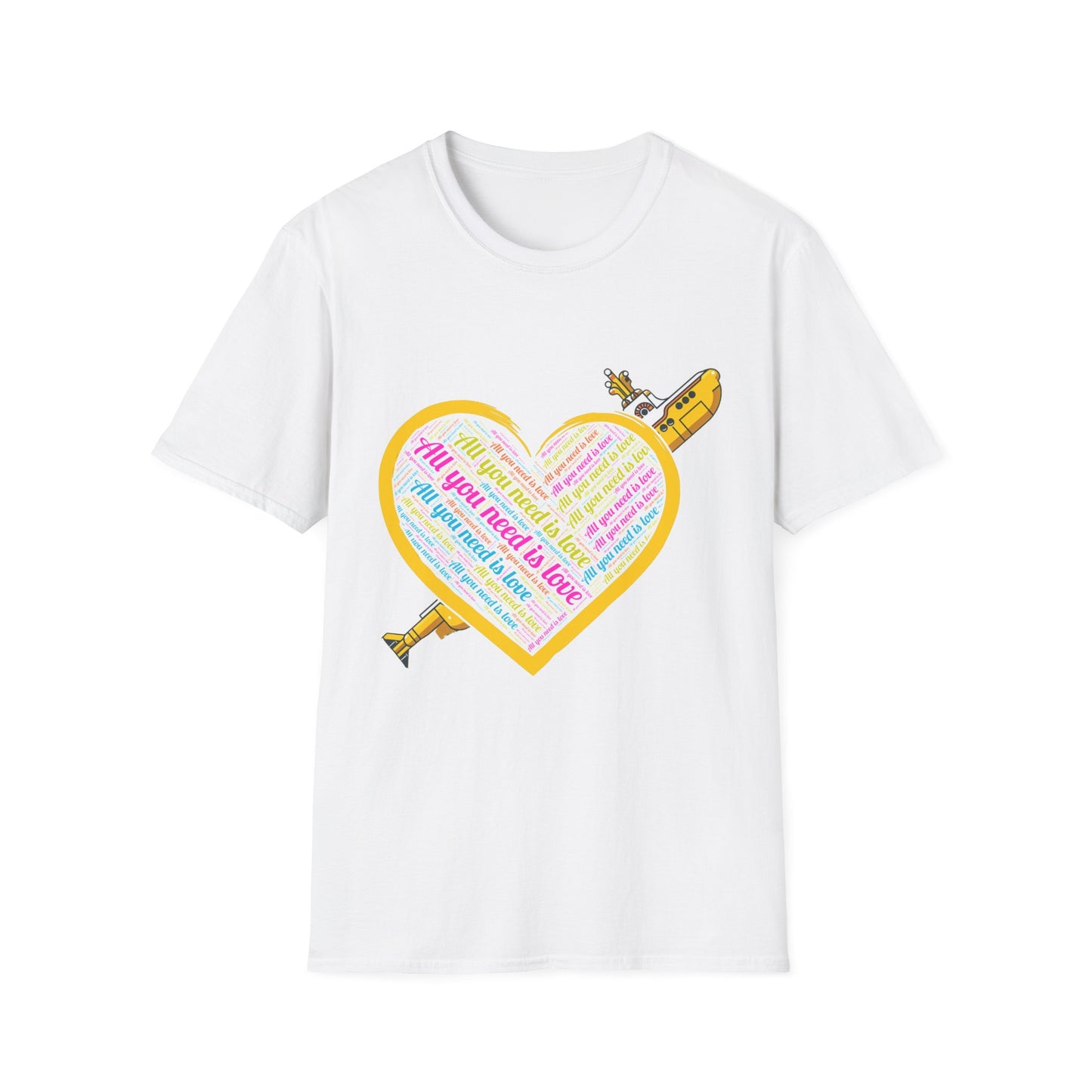 Beatles Inspired T-Shirt - All You Need Is Love