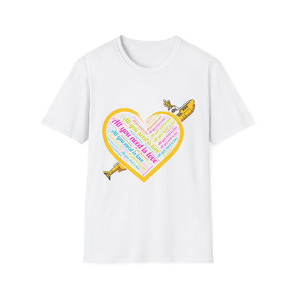 Beatles Inspired T-Shirt - All You Need Is Love