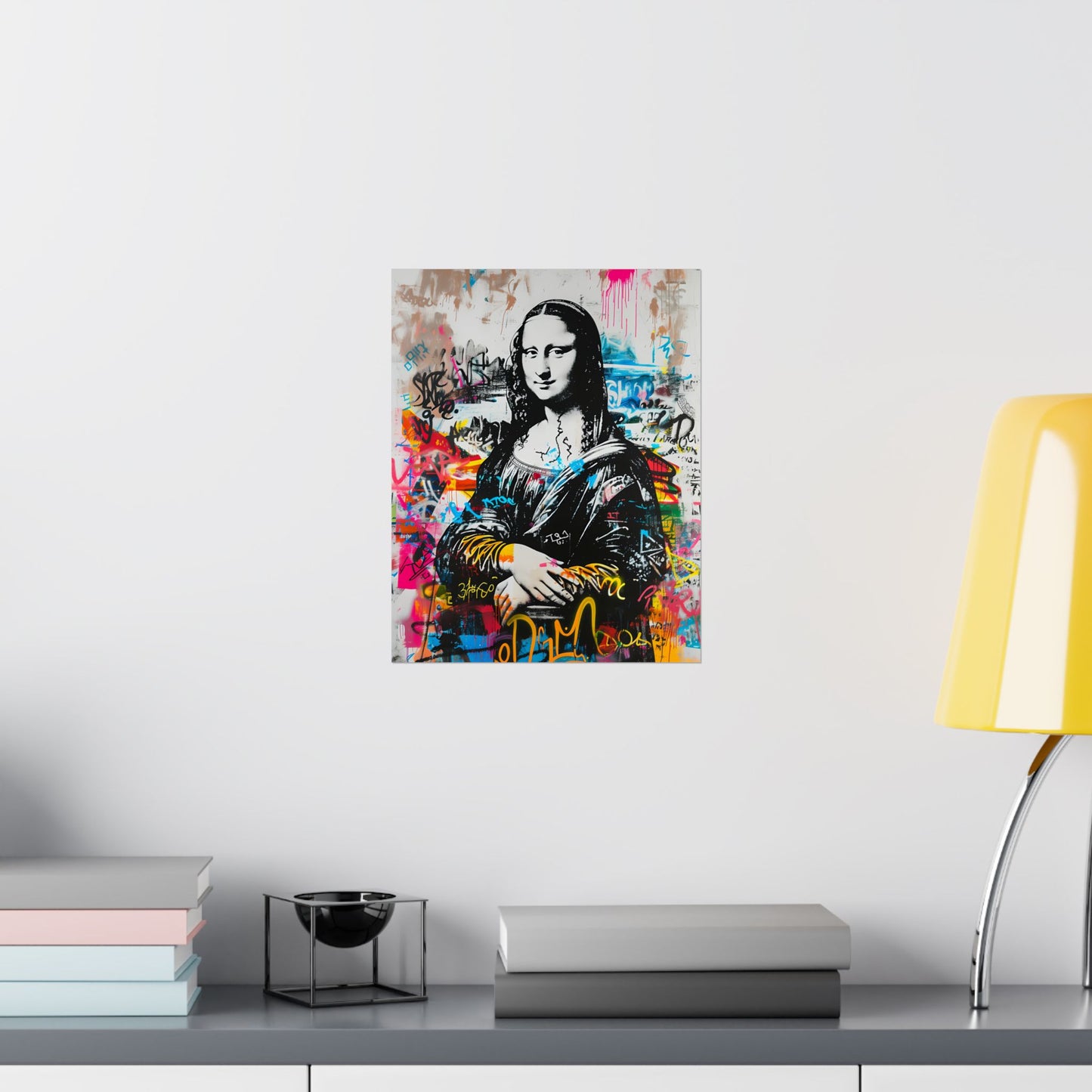 Póster Monalisa Artpop Graffiti – Decoración de pared urbana