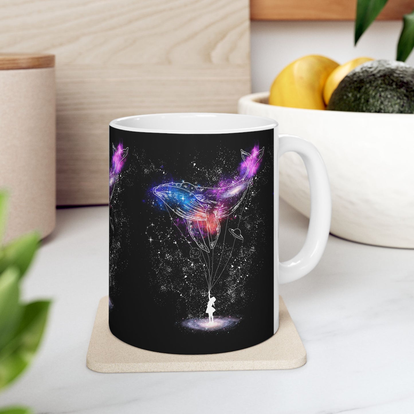 Cosmic Whale Ceramic Mug – Celestial Coffee Mug