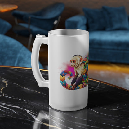 Colorful Jungle Monkey Beer Mug – Tropical Vibes