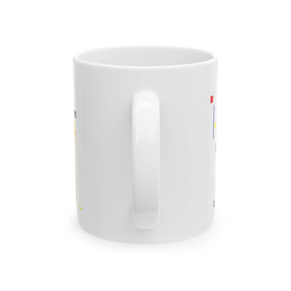 "Liverpool's Beat Ceramic Mug – Bauhaus Beatles Coffee Cup"