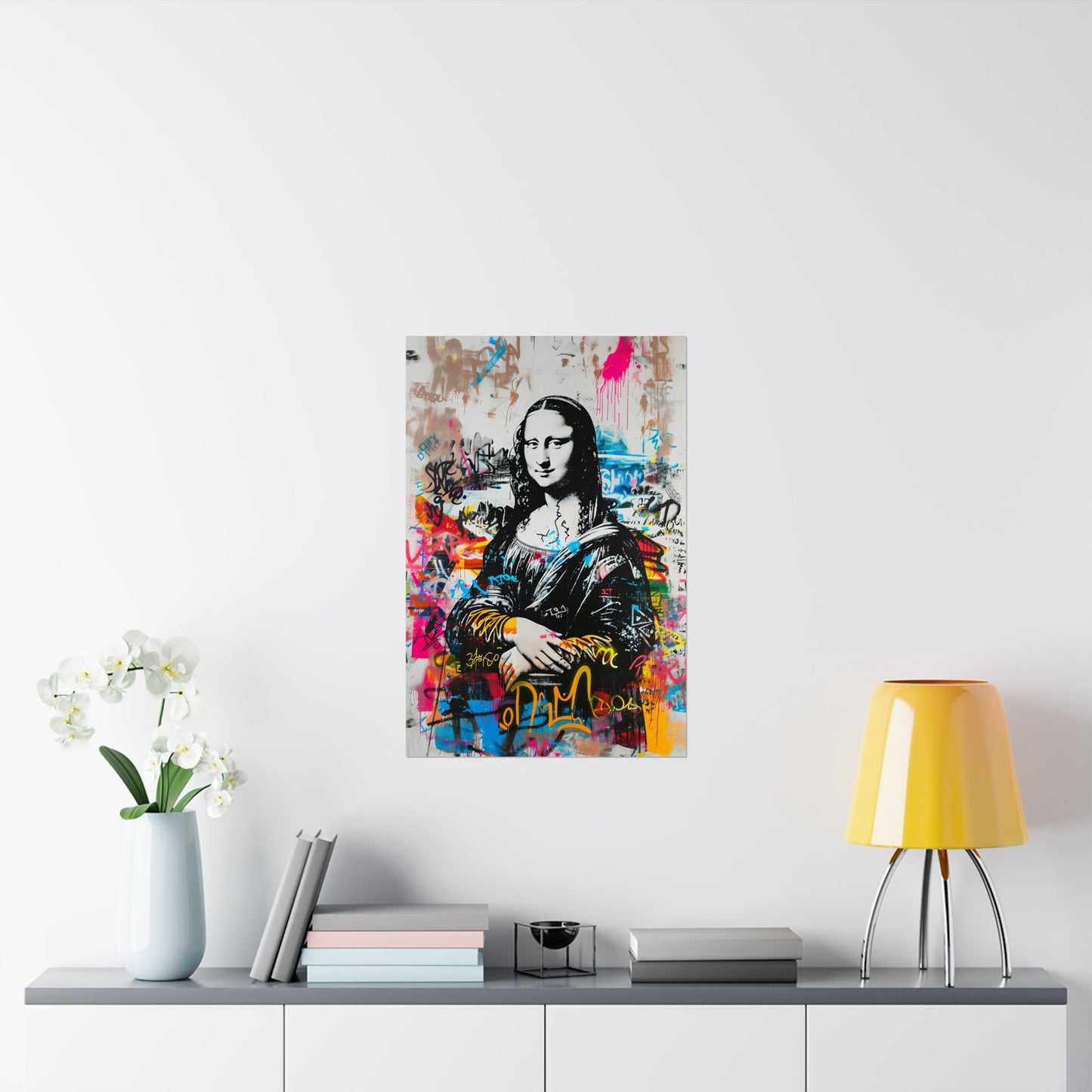 Monalisa Artpop Graffiti Poster – Urban Wall Decor