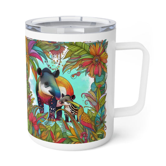 Taza de café con aislamiento Tapirous Jungle