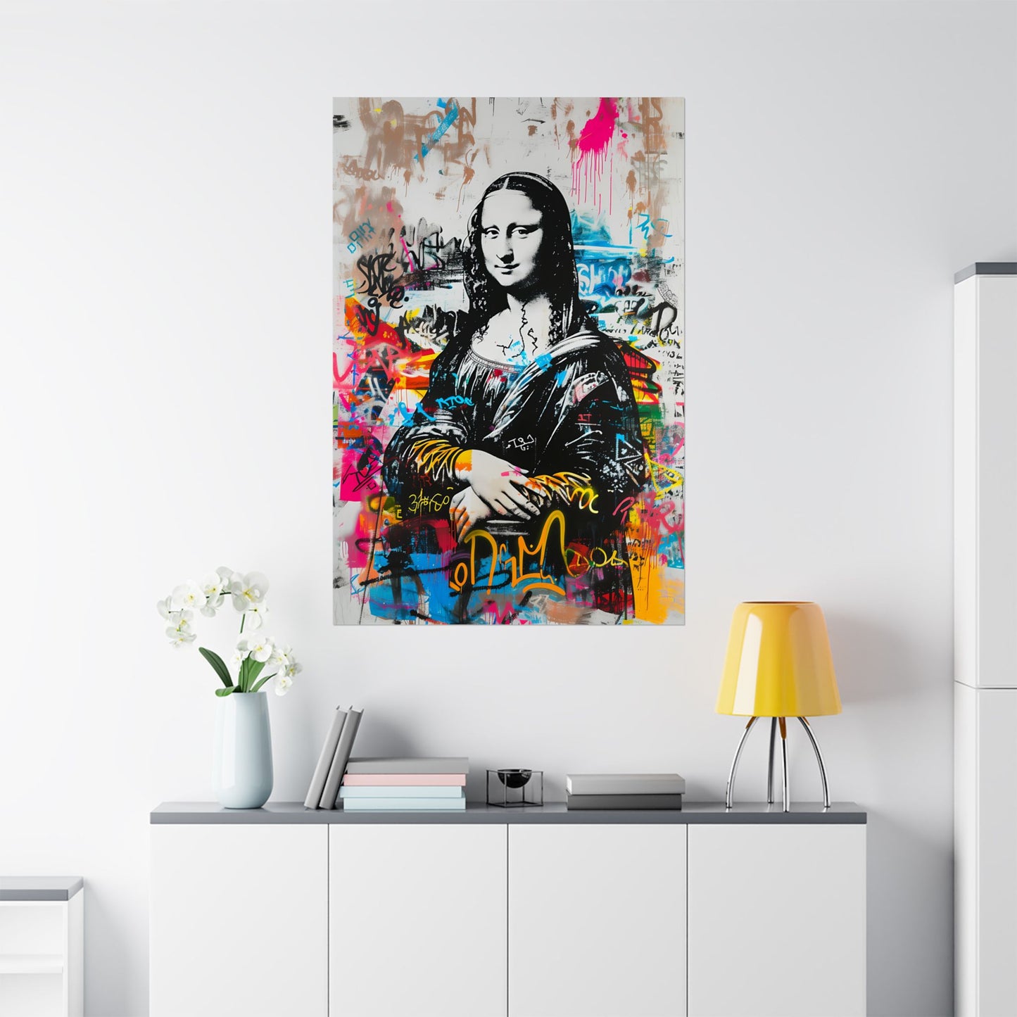 Monalisa Artpop Graffiti Poster – Urban Wall Decor