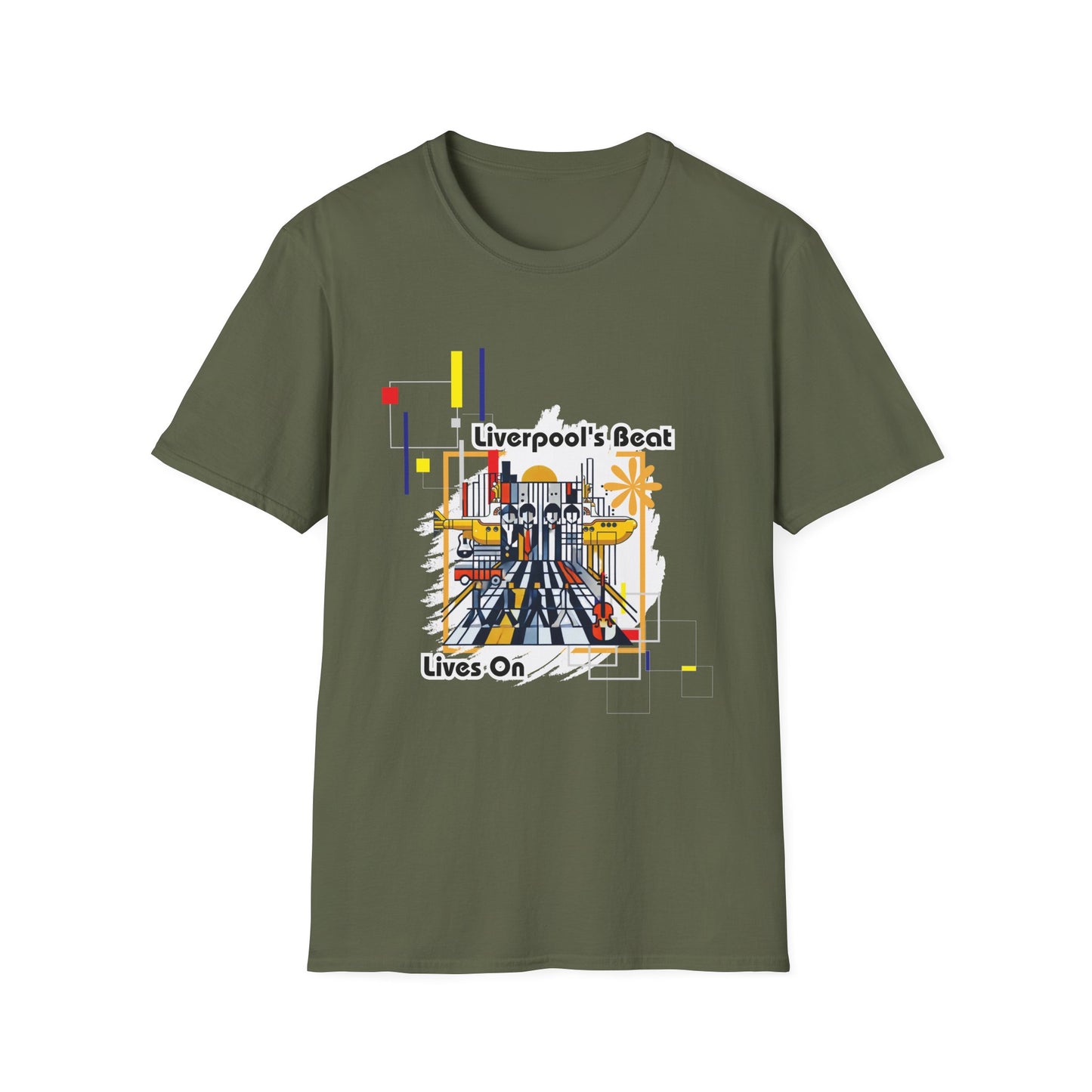 Camiseta con el ritmo de Liverpool que sigue vivo: camiseta gráfica de los Beatles de Bauhaus 