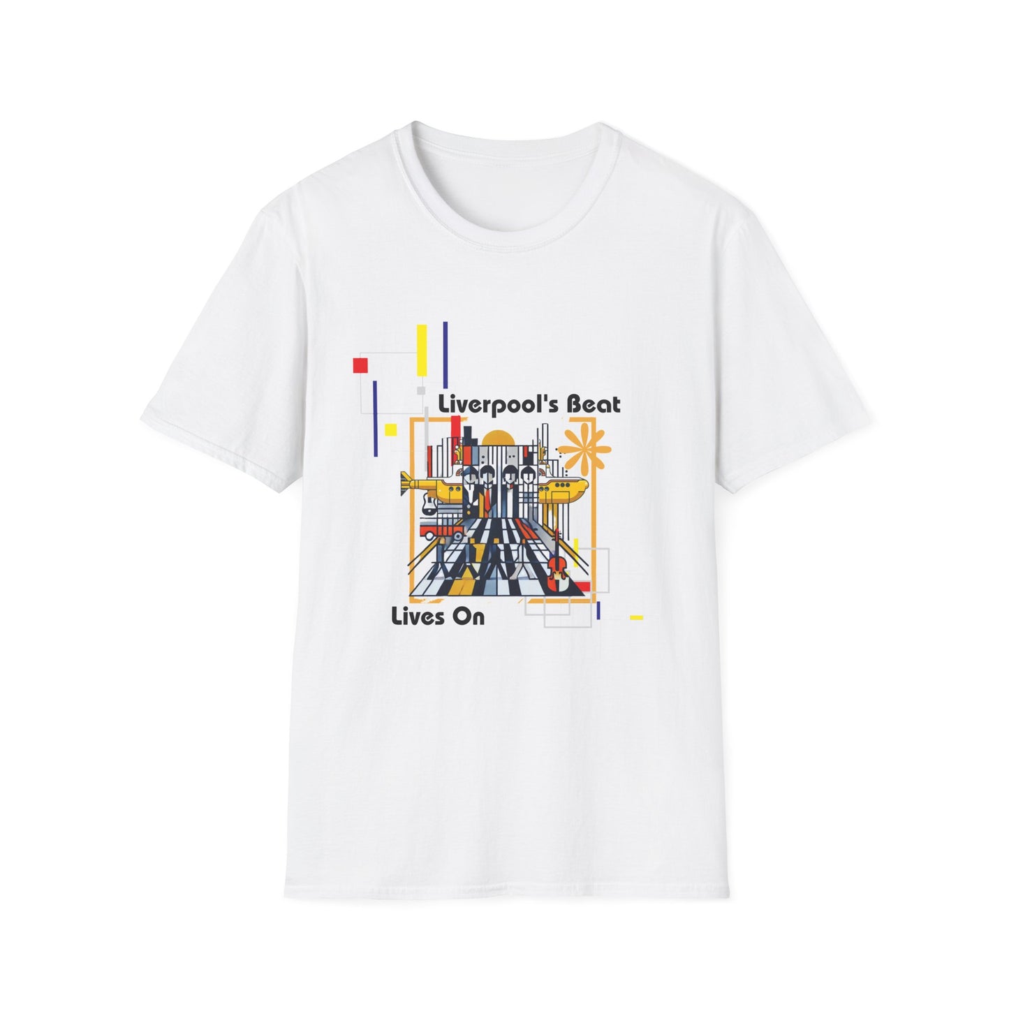 Camiseta con el ritmo de Liverpool que sigue vivo: camiseta gráfica de los Beatles de Bauhaus 