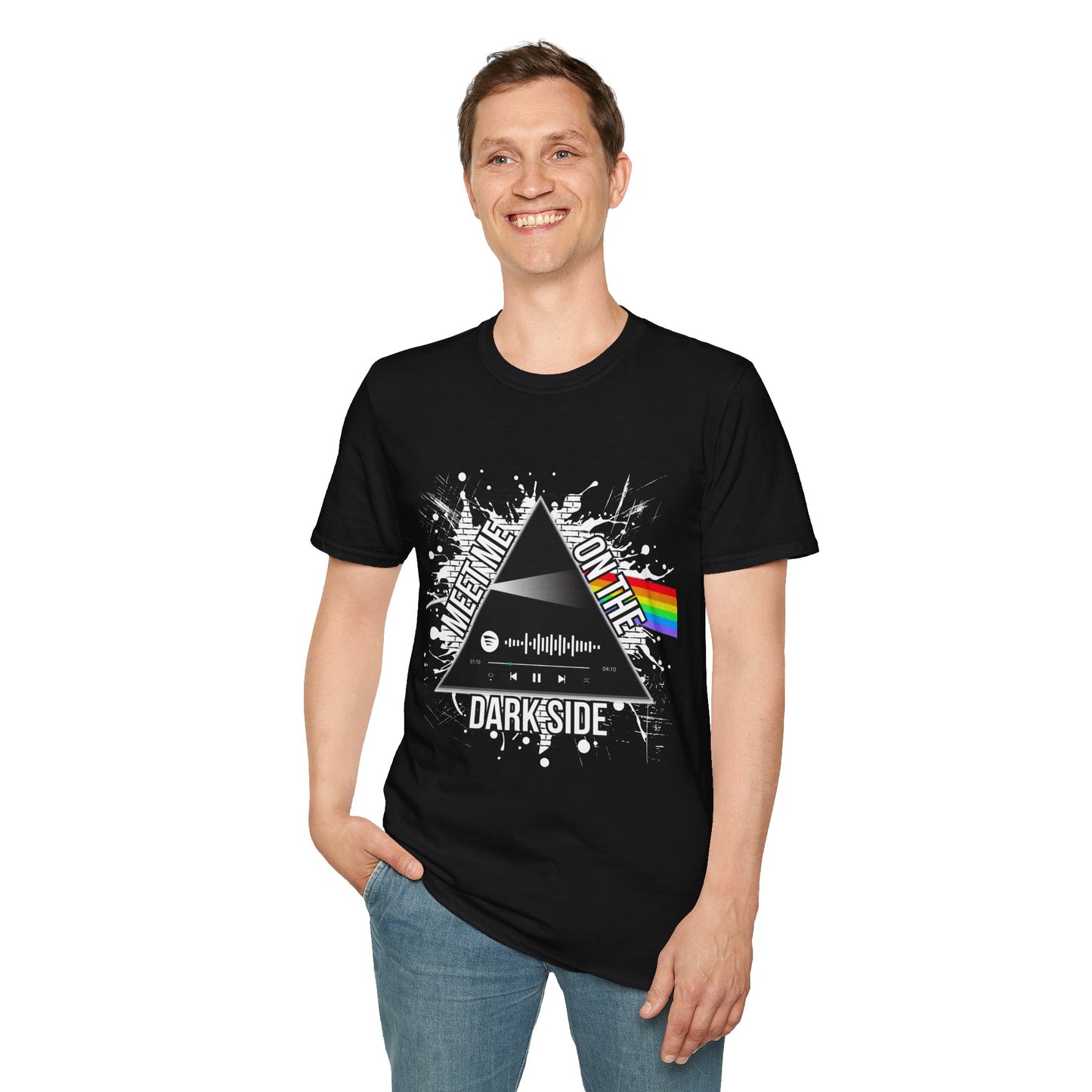 Camiseta con código escaneable de Pink Floyd Dark Side