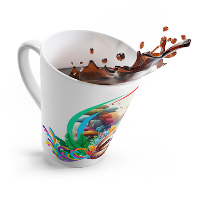 Taza de cerámica con diseño de perezoso – Vibras tropicales