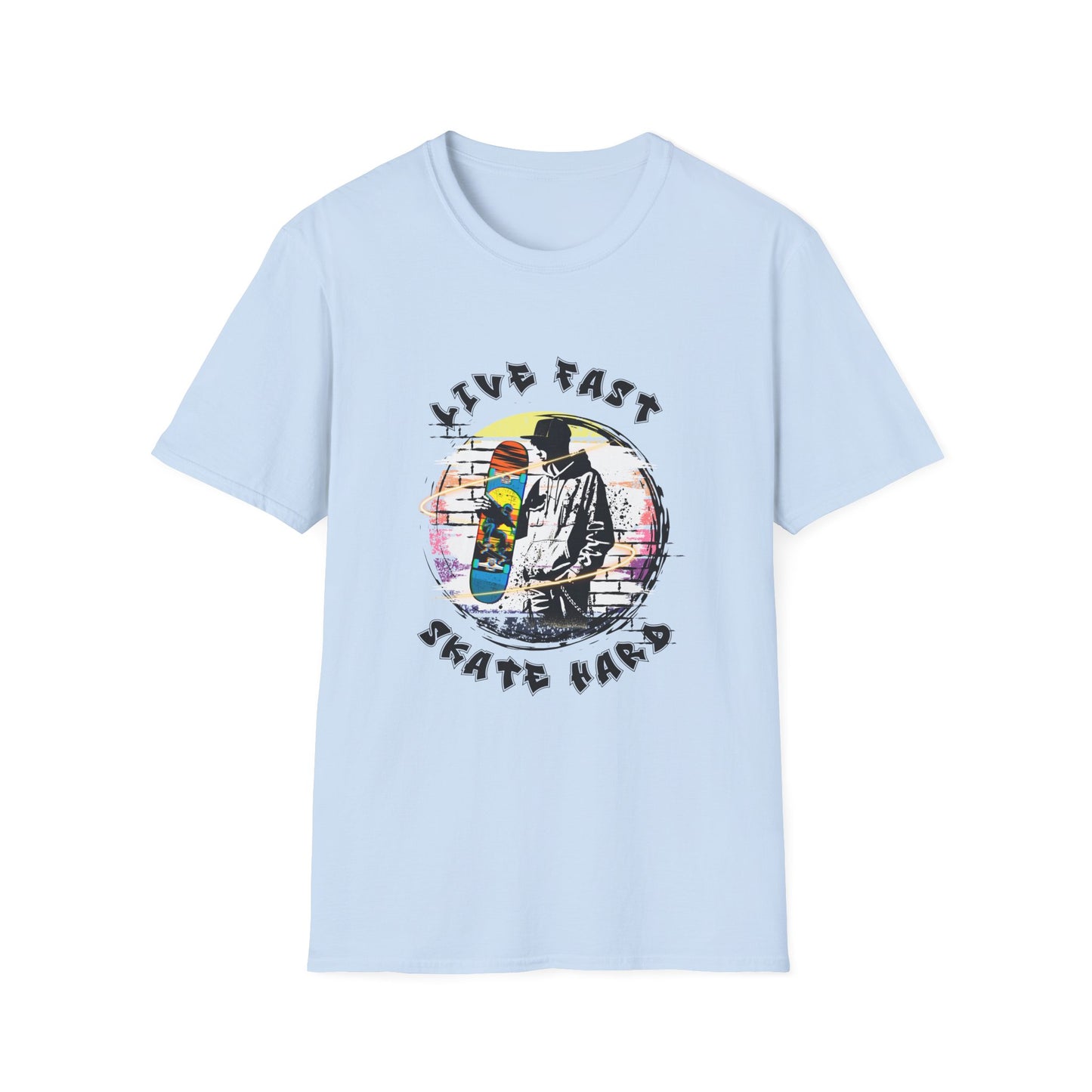 Camiseta Live Fast Skate Hard – Estilo skate