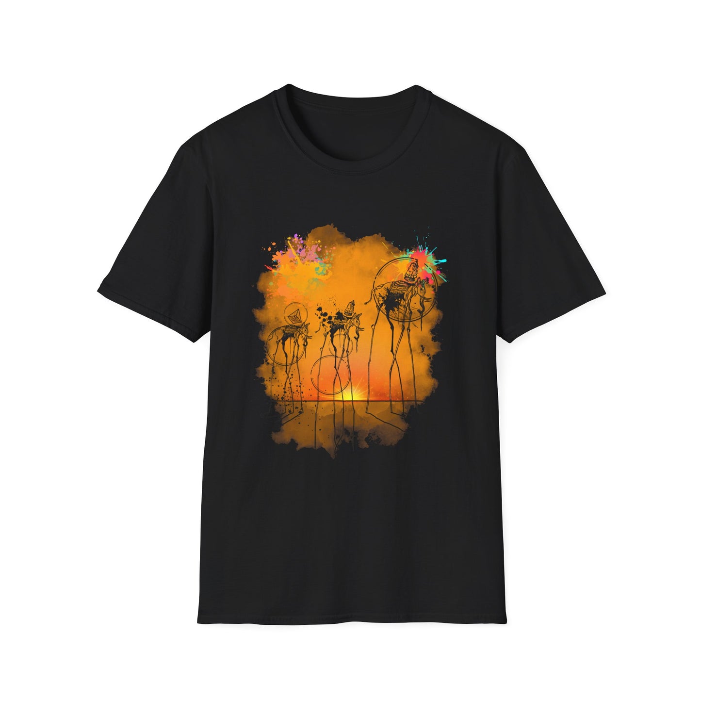 Camiseta surrealista con elefante de Dalí: diseño inspirado