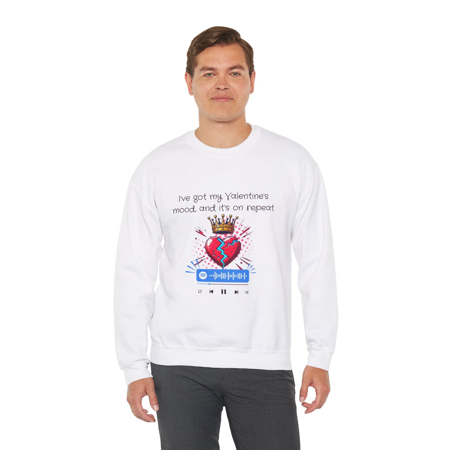 Sudadera con código escaneable "San Valentín"