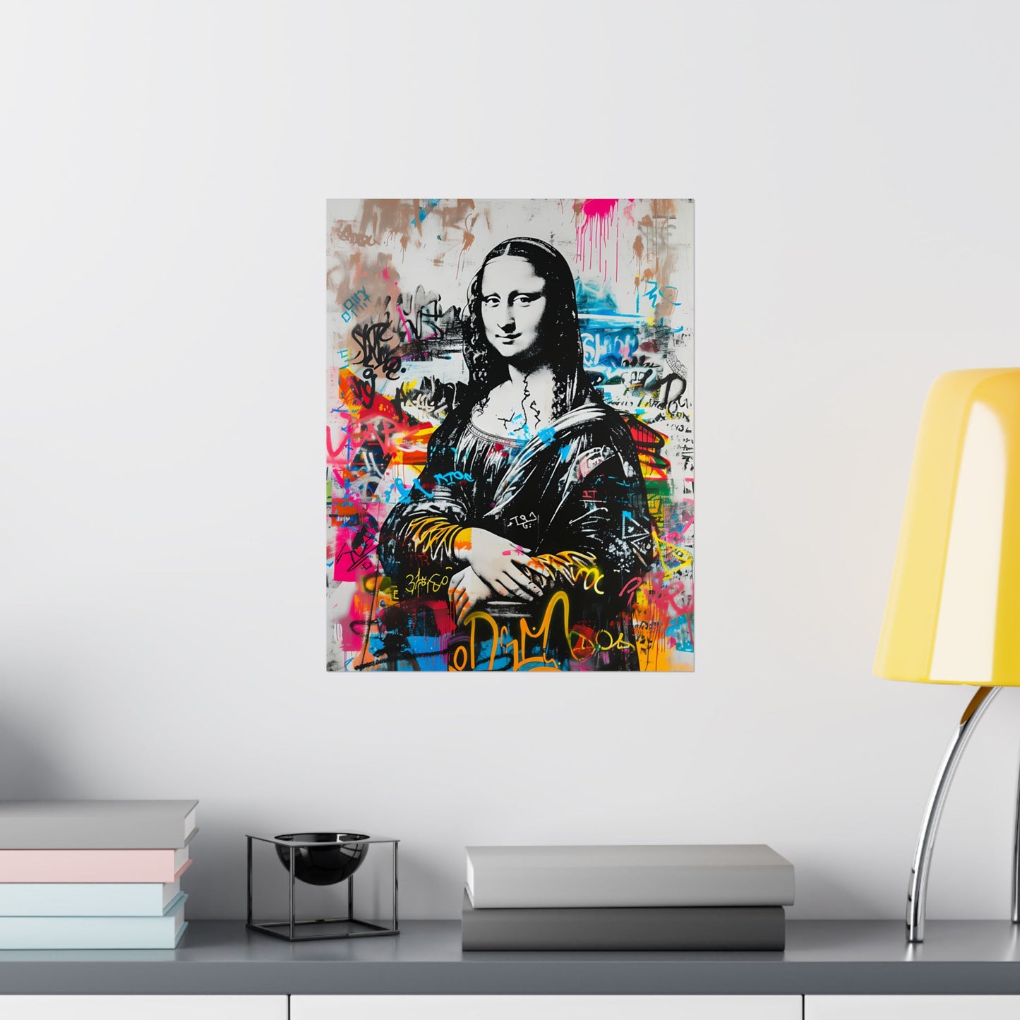 Póster Monalisa Artpop Graffiti – Decoración de pared urbana