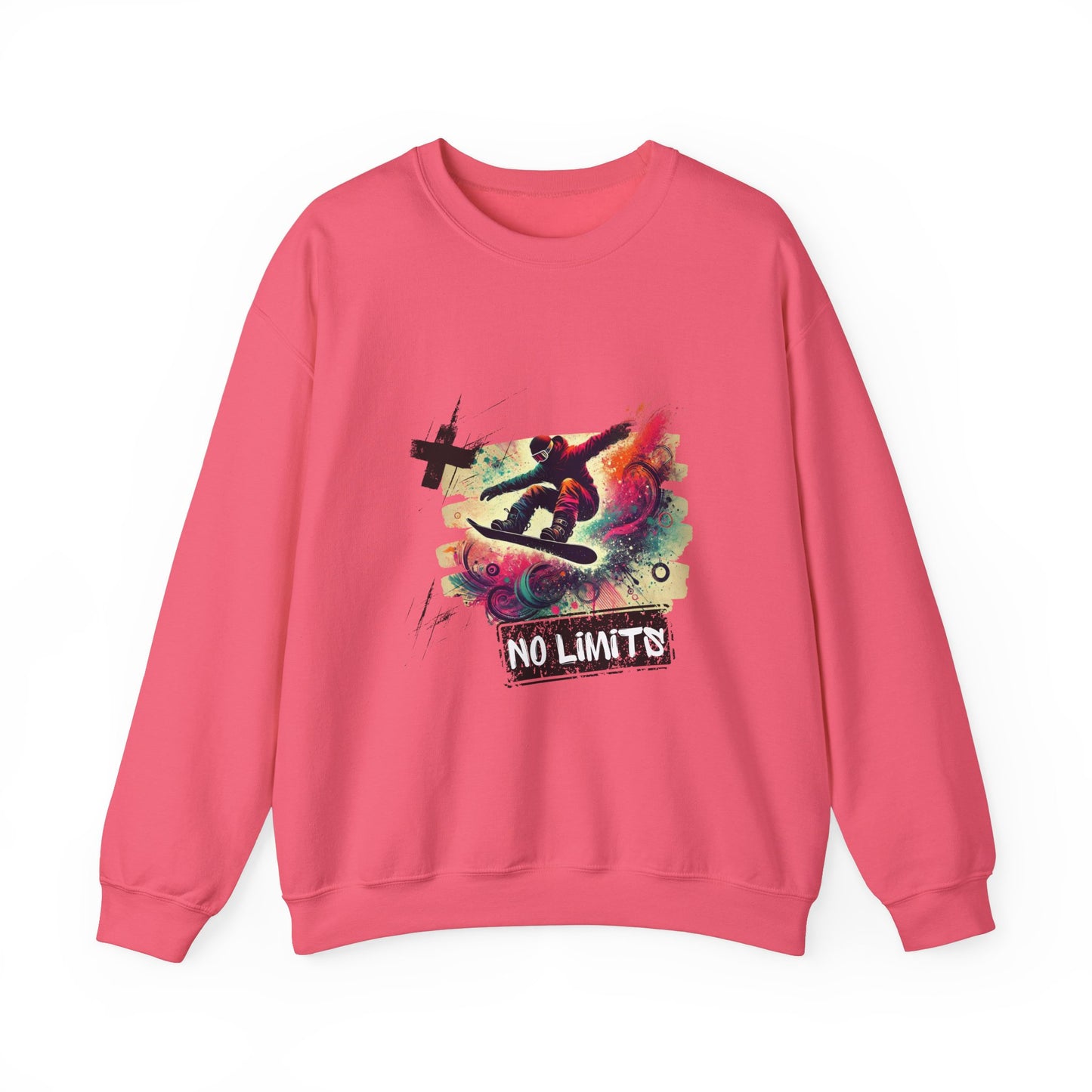 "Snowboard Crewneck Sweatshirt – Unisex for Snow & Extreme Sports"