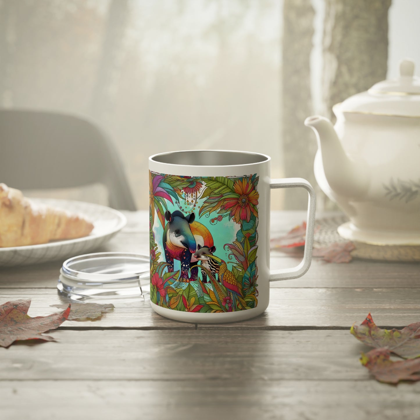 Taza de café con aislamiento Tapirous Jungle