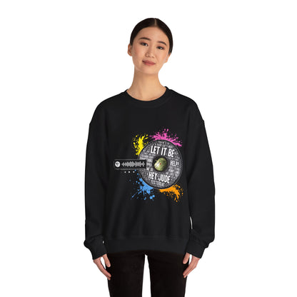 Sudadera con arte de vinilo de los Beatles vintage: código escaneable