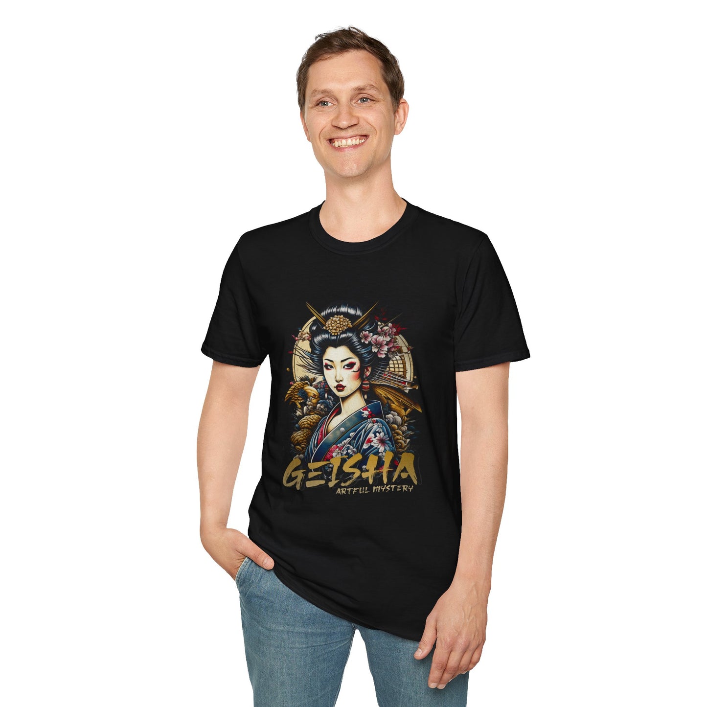 Geisha Art T-Shirt - Japanese Inspired Graphic Tee