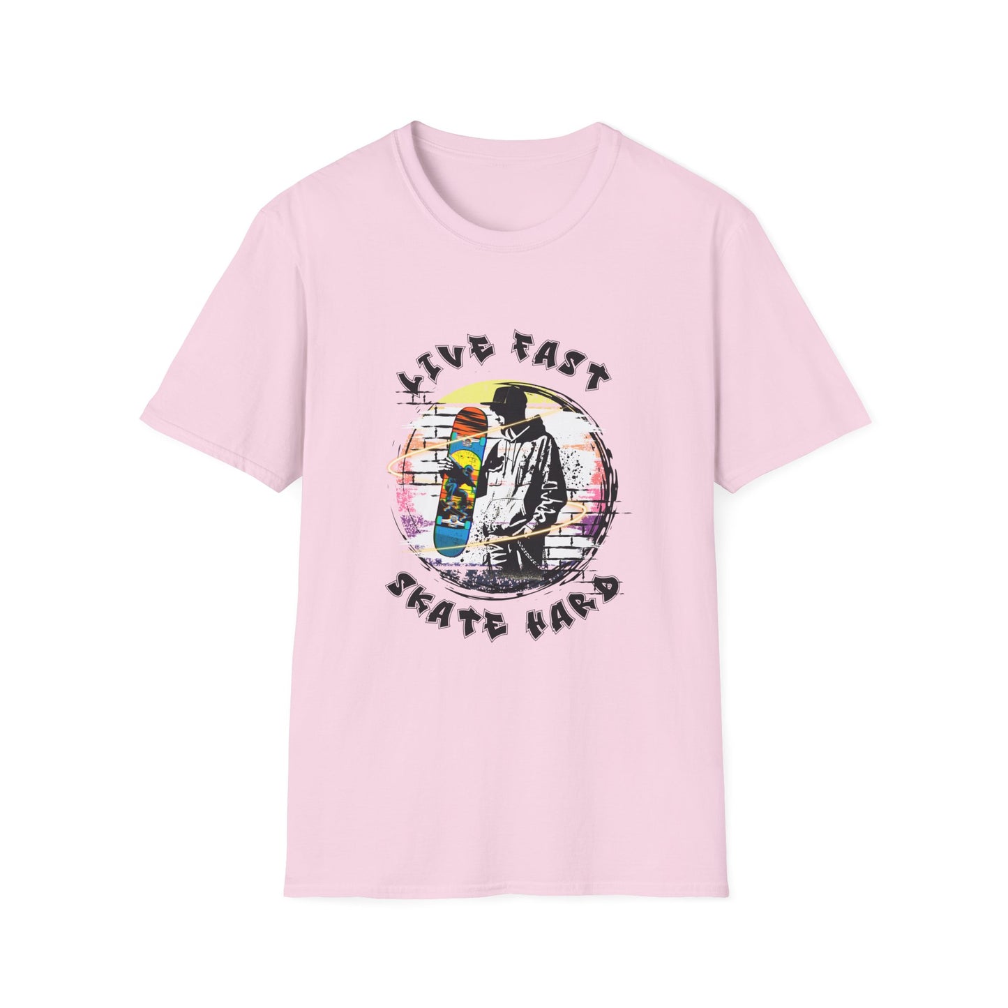 Camiseta Live Fast Skate Hard – Estilo skate