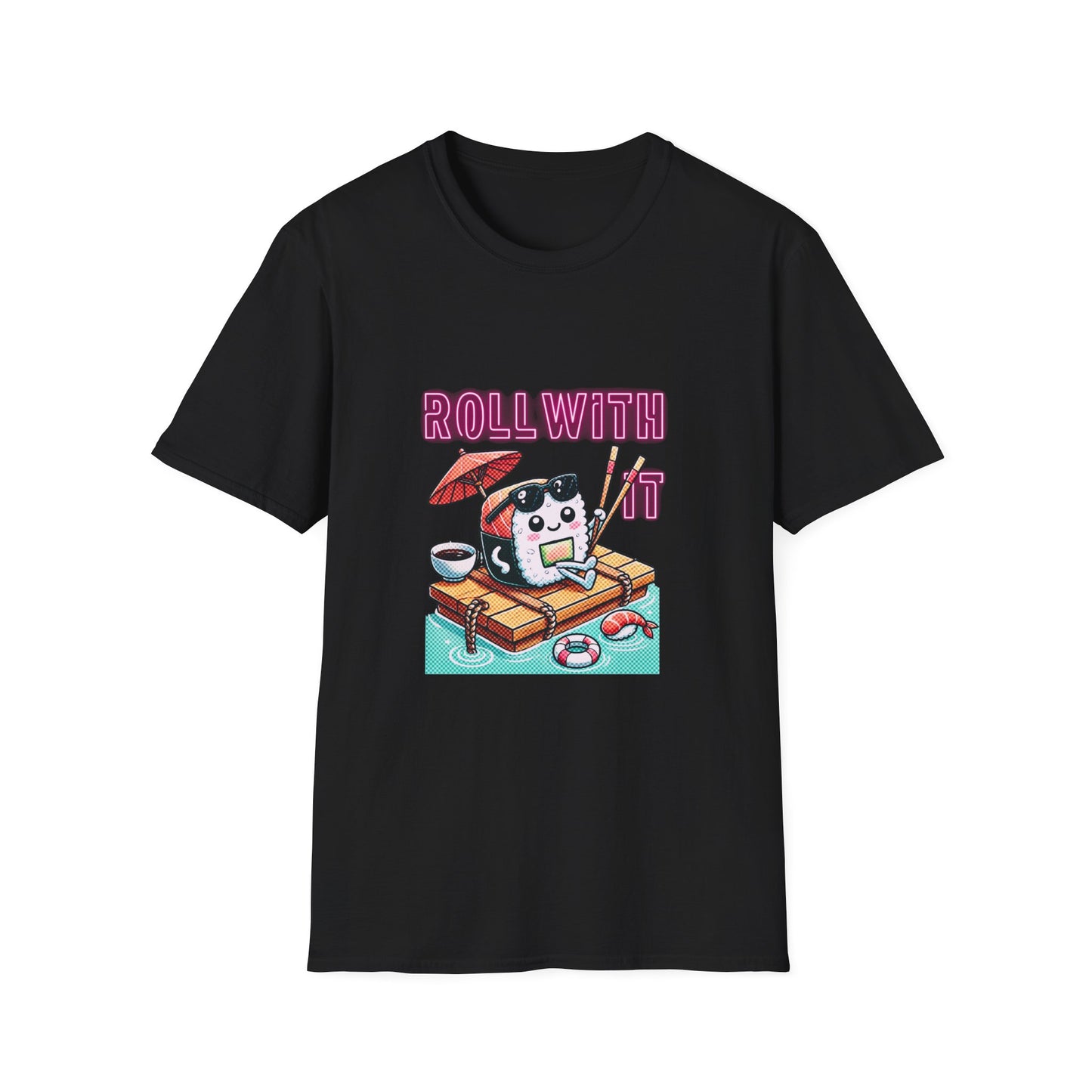 Roll With It Sushi T-Shirt for Sushi Lovers