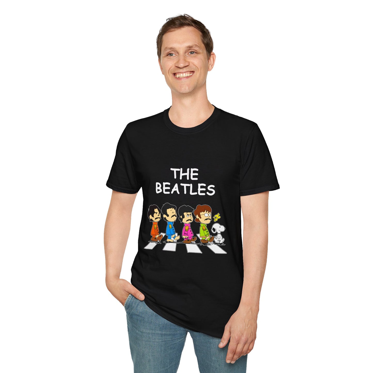 Camiseta de dibujos animados de The Beatles x Snoopy: camiseta vintage de banda para amantes de la música