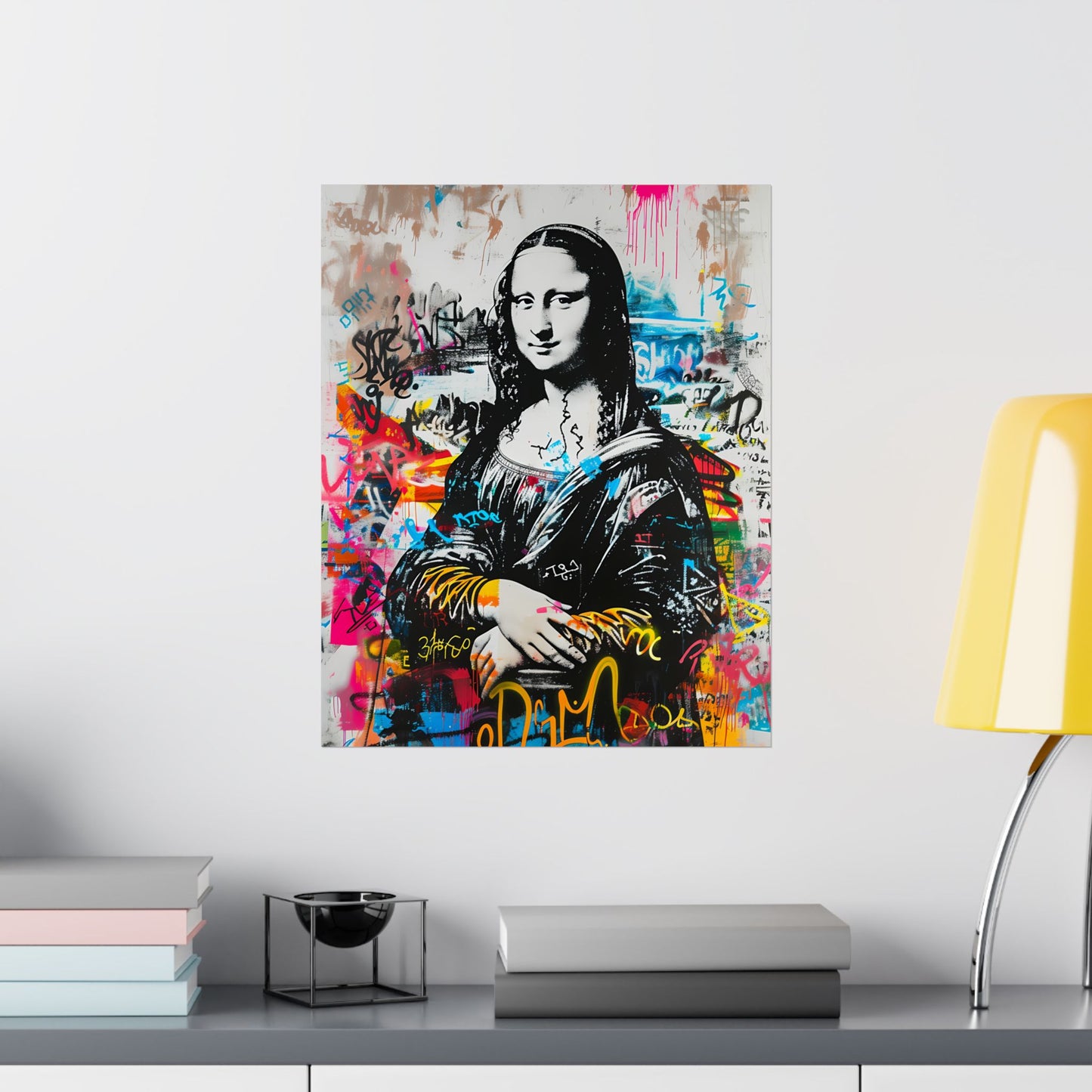 Póster Monalisa Artpop Graffiti – Decoración de pared urbana