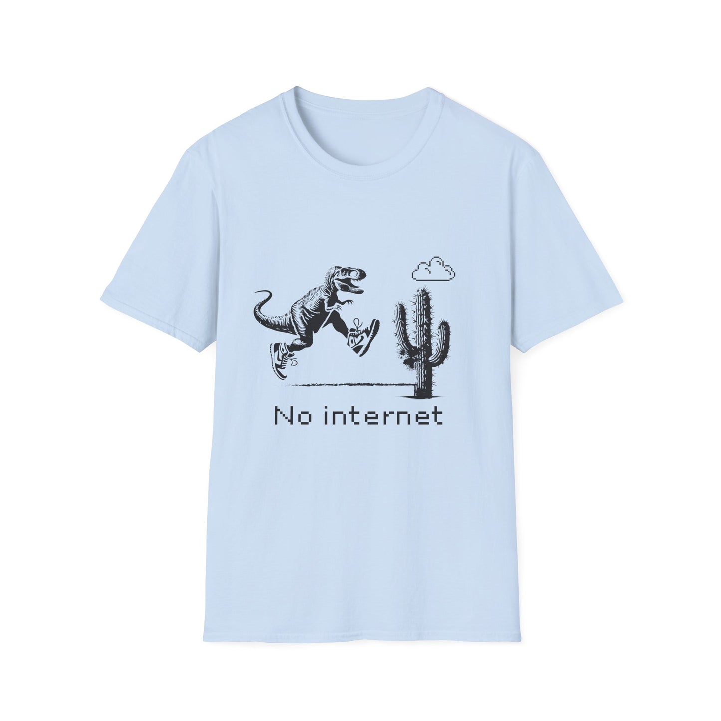 Camiseta sin internet: inspirada en el juego de dinosaurios de Google