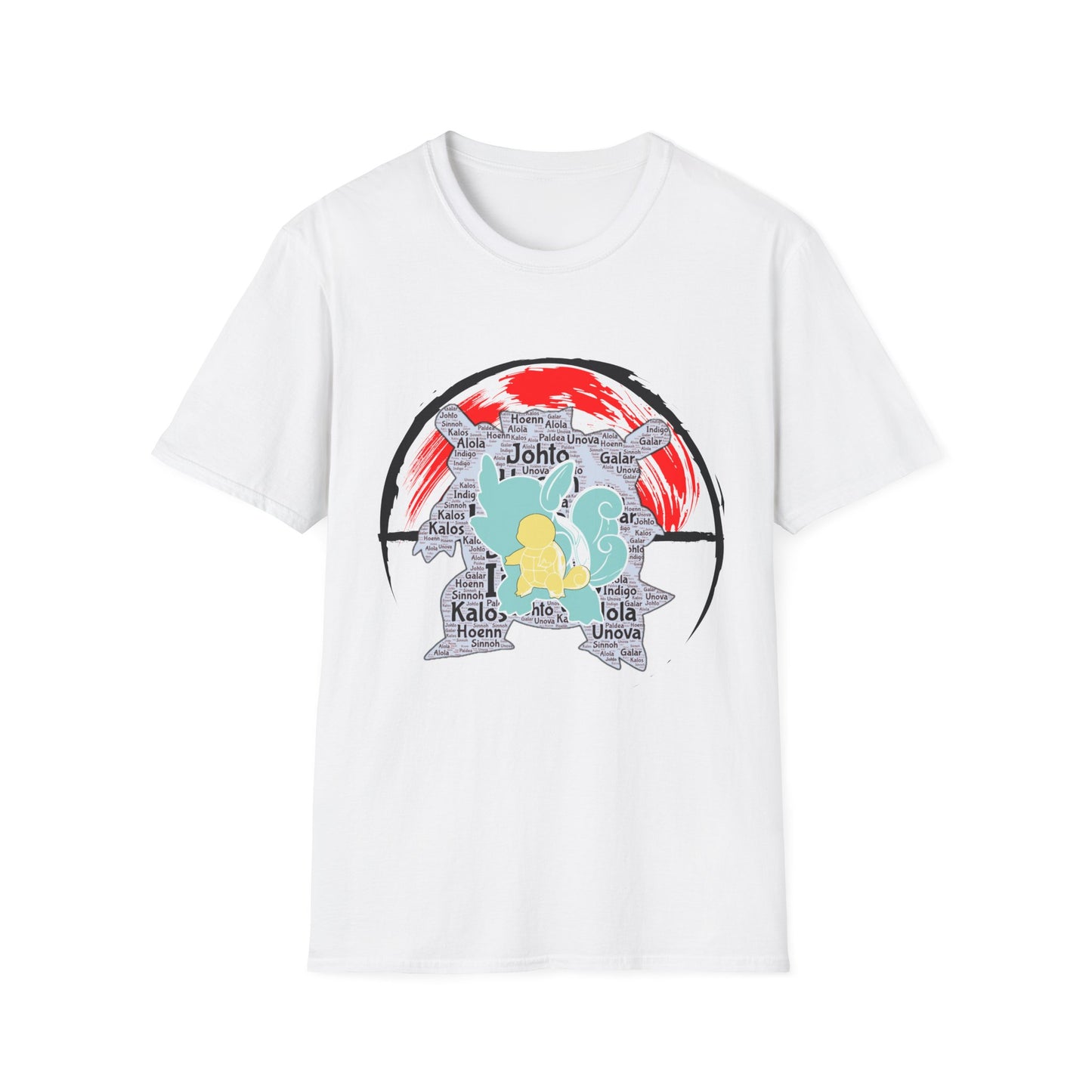 Camiseta de la evolución de Pokémon de tipo agua