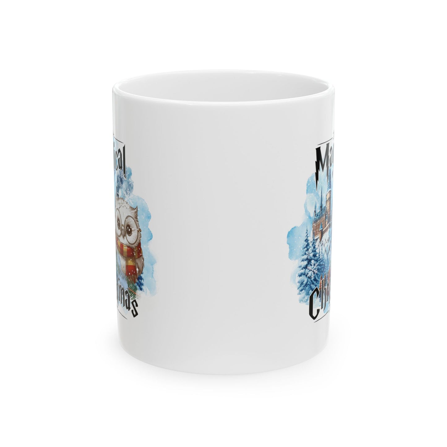 Taza de café navideña de Harry Potter