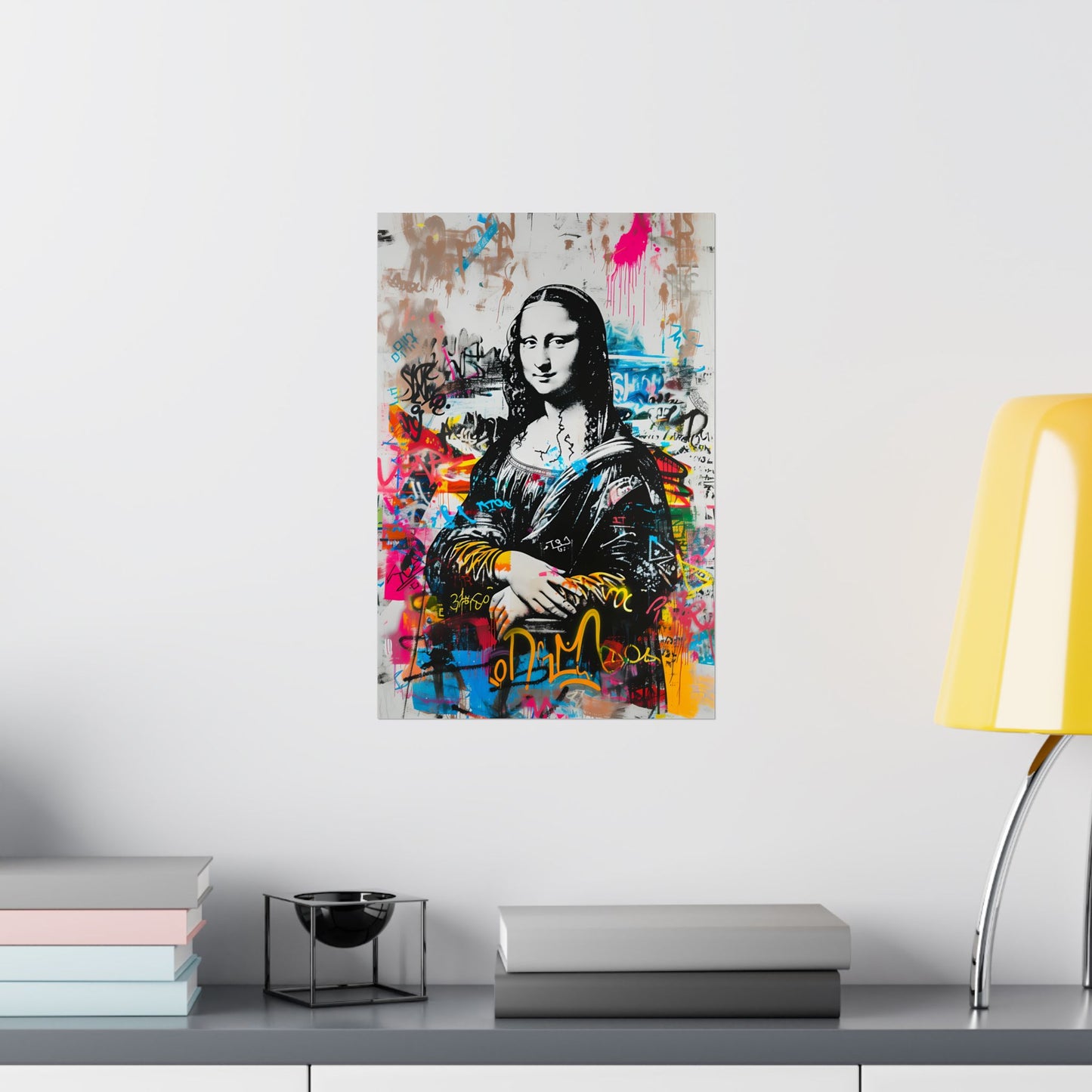 Póster Monalisa Artpop Graffiti – Decoración de pared urbana