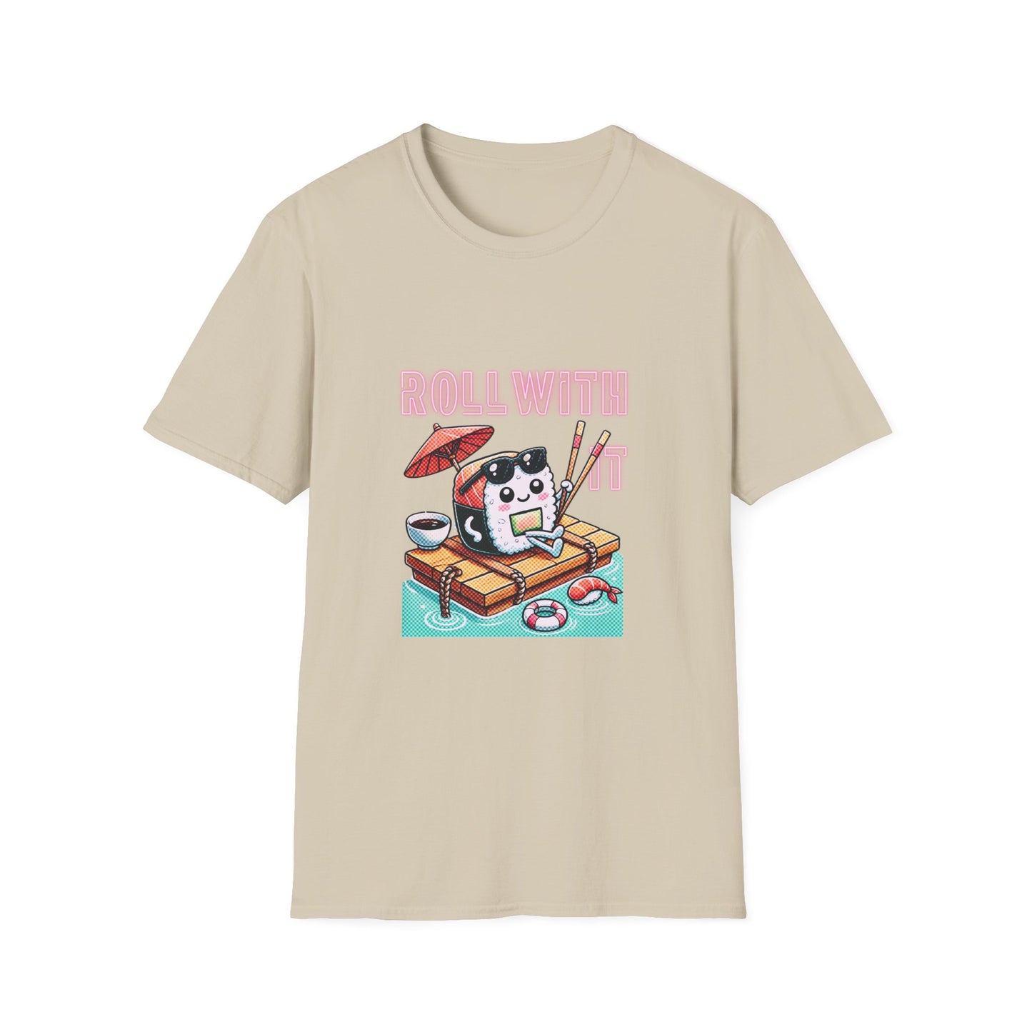 Roll With It Sushi T-Shirt for Sushi Lovers