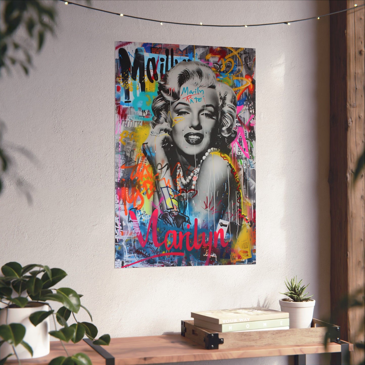 Marilyn Monroe Vertical Poster – Bold Pop Art Wall Decor