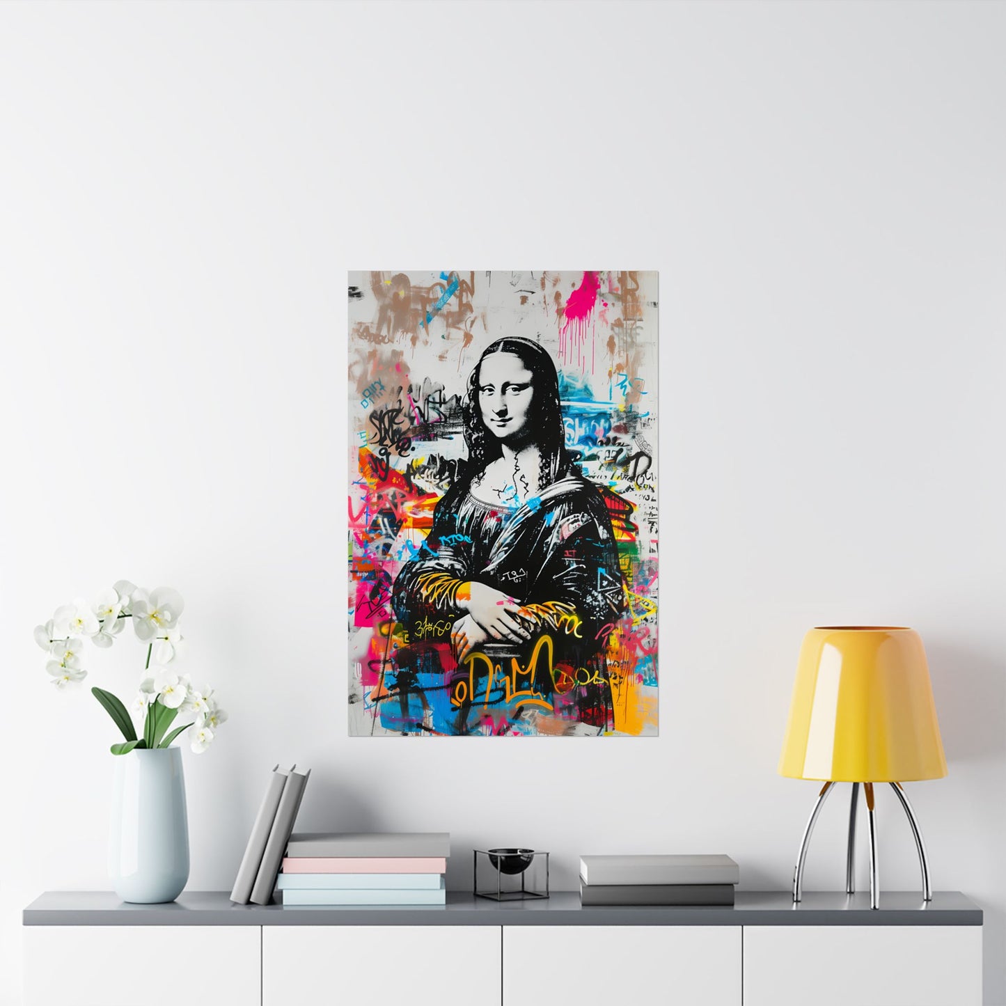 Póster Monalisa Artpop Graffiti – Decoración de pared urbana