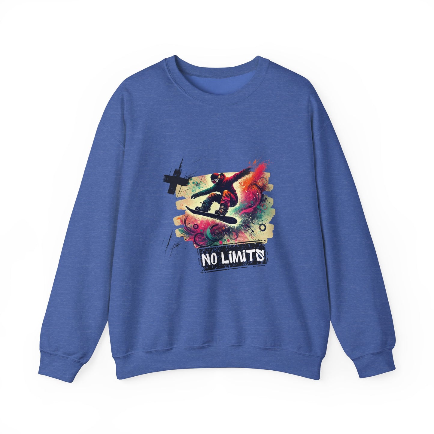 "Snowboard Crewneck Sweatshirt – Unisex for Snow & Extreme Sports"