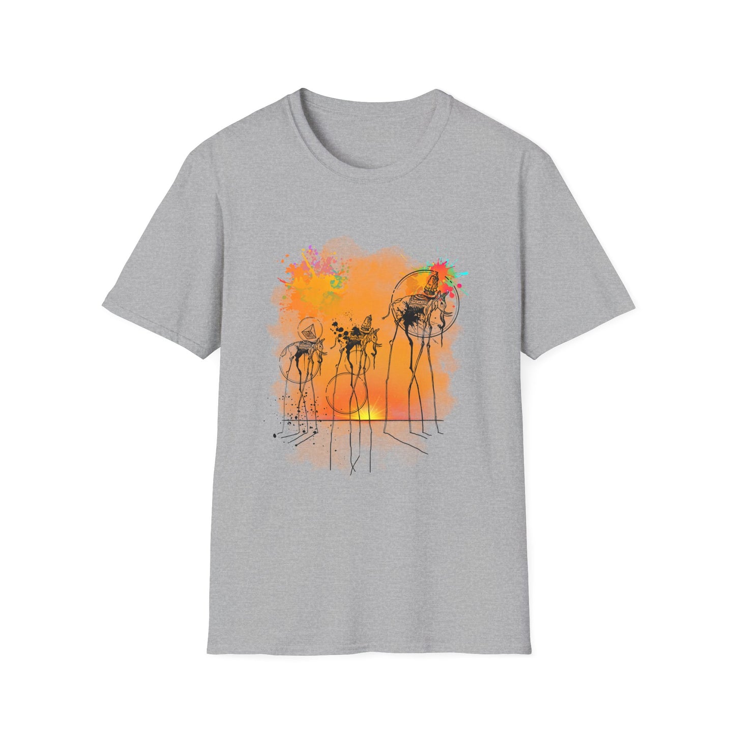 Camiseta surrealista con elefante de Dalí: diseño inspirado