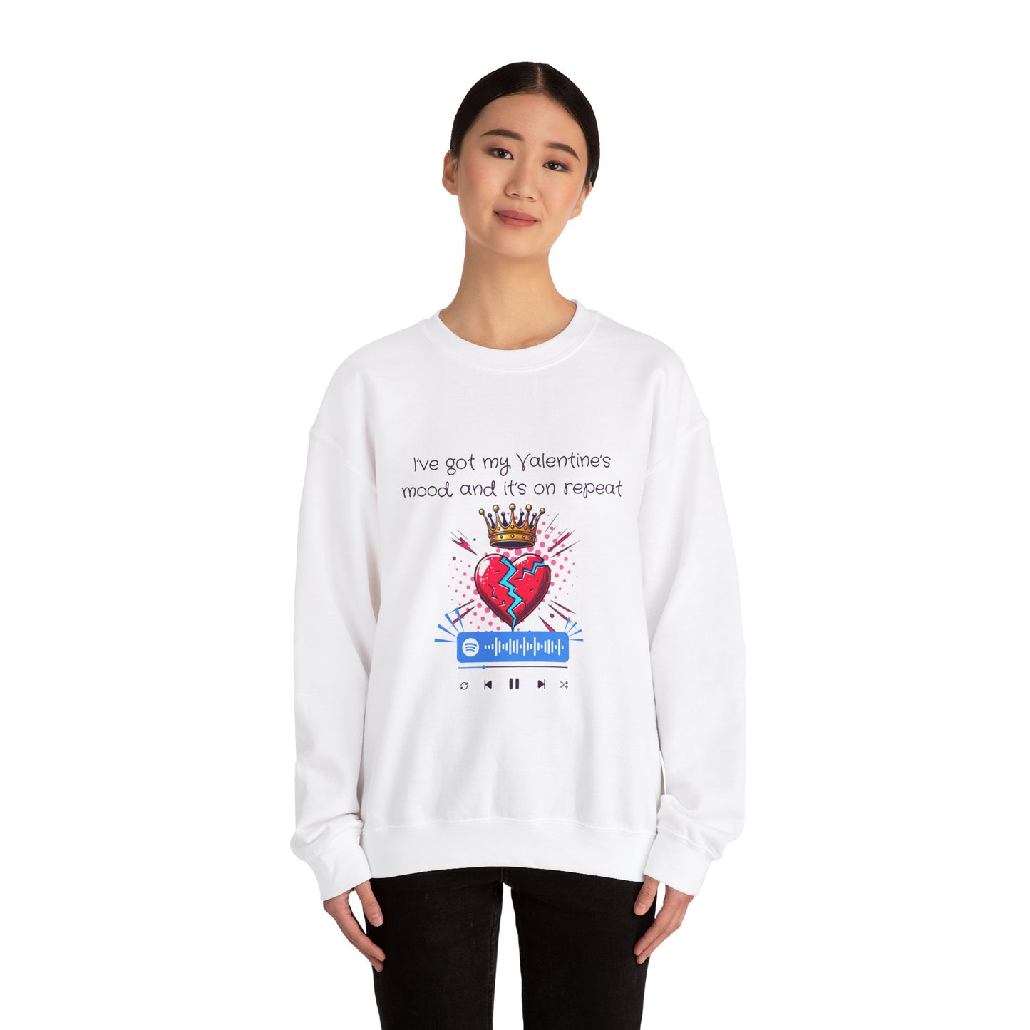 Valentine's Mood - Scannable Code Sweatshirt