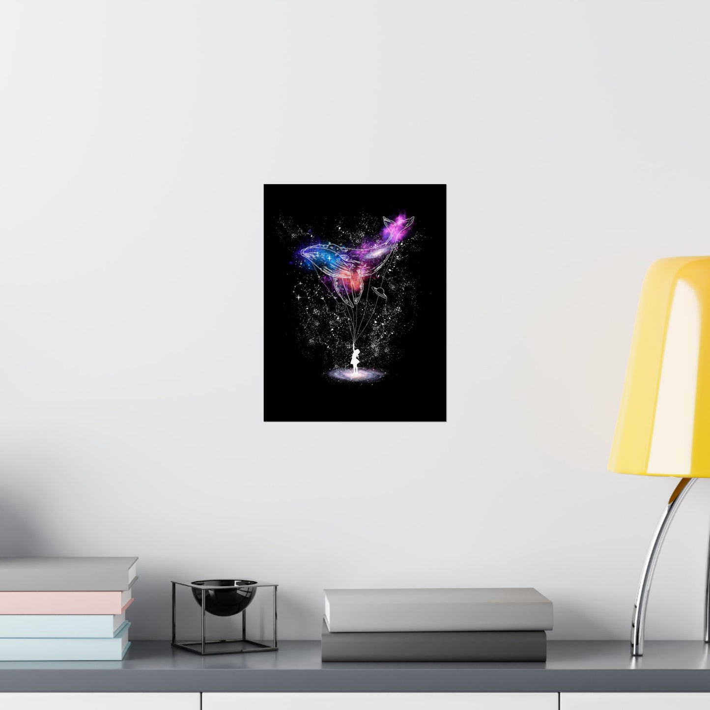 Cosmic Whale Poster – Surreal Art for Home Decor