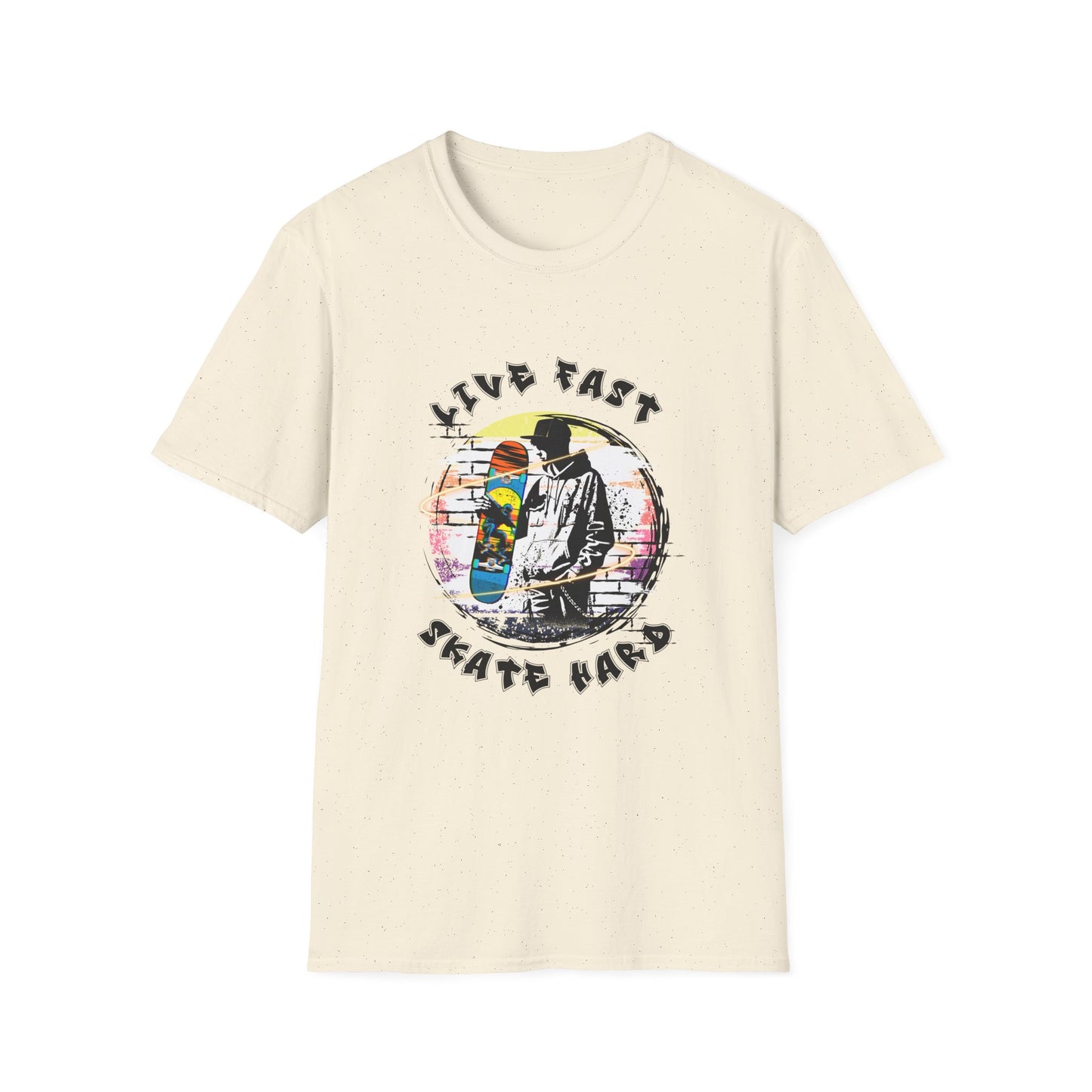 Camiseta Live Fast Skate Hard – Estilo skate