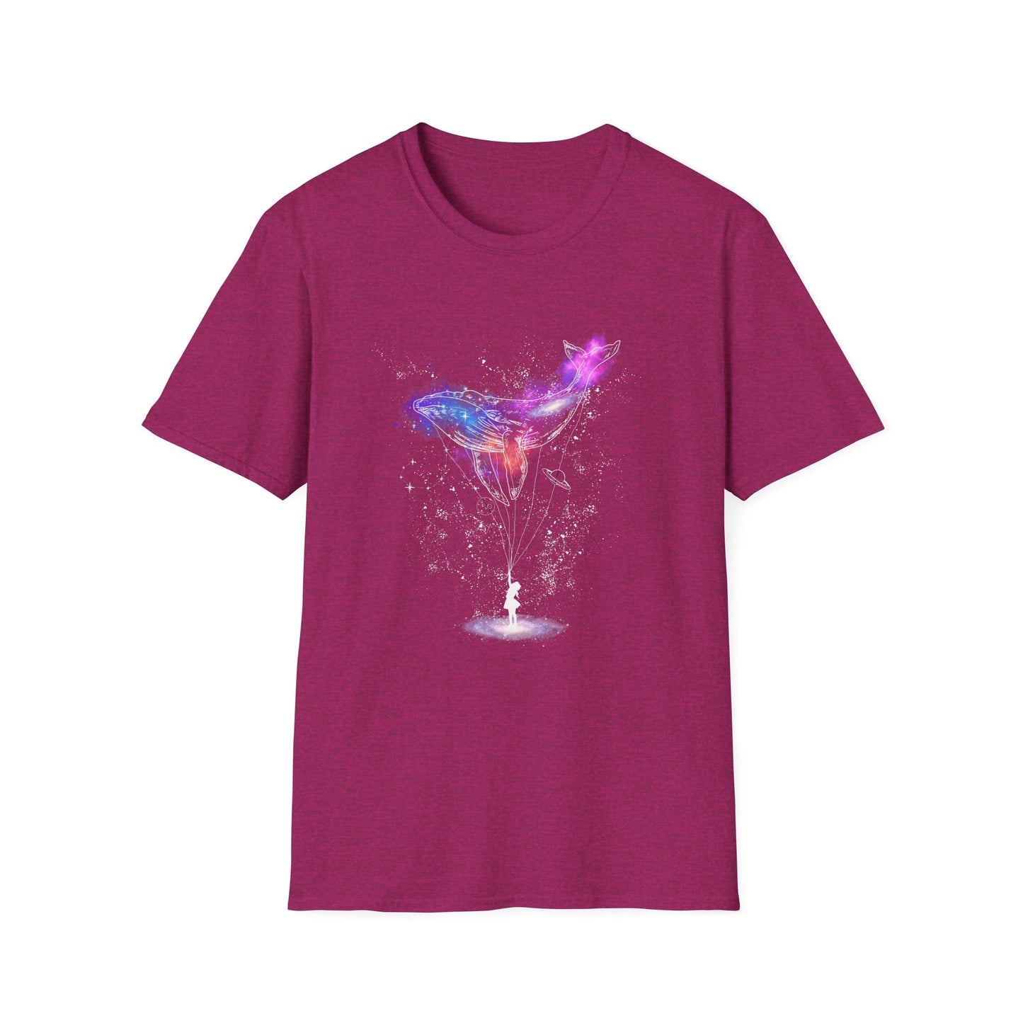 Cosmic Whale T-Shirt – Surreal Art Vibes