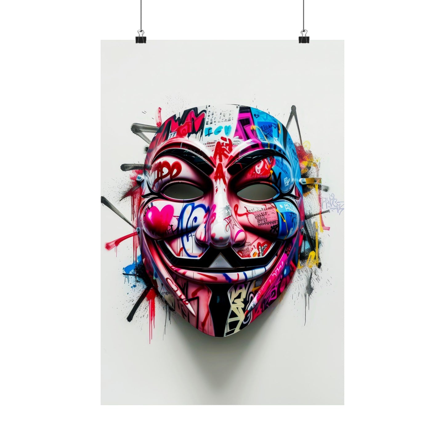 Guy Fawkes Mask - Artpop Urban Graffiti Poster