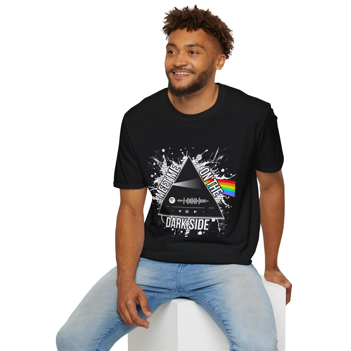 Camiseta con código escaneable de Pink Floyd Dark Side